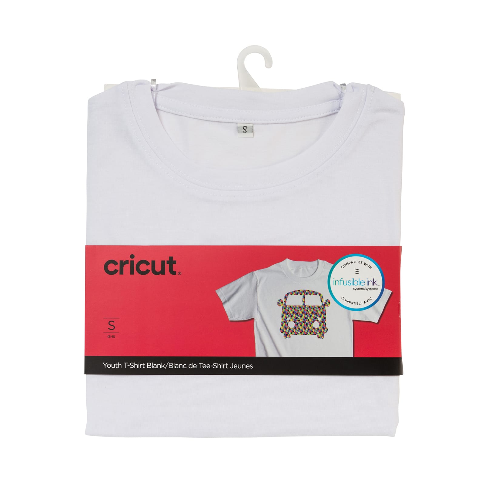 Cricut® White Blank Youth Crew Neck T-Shirt