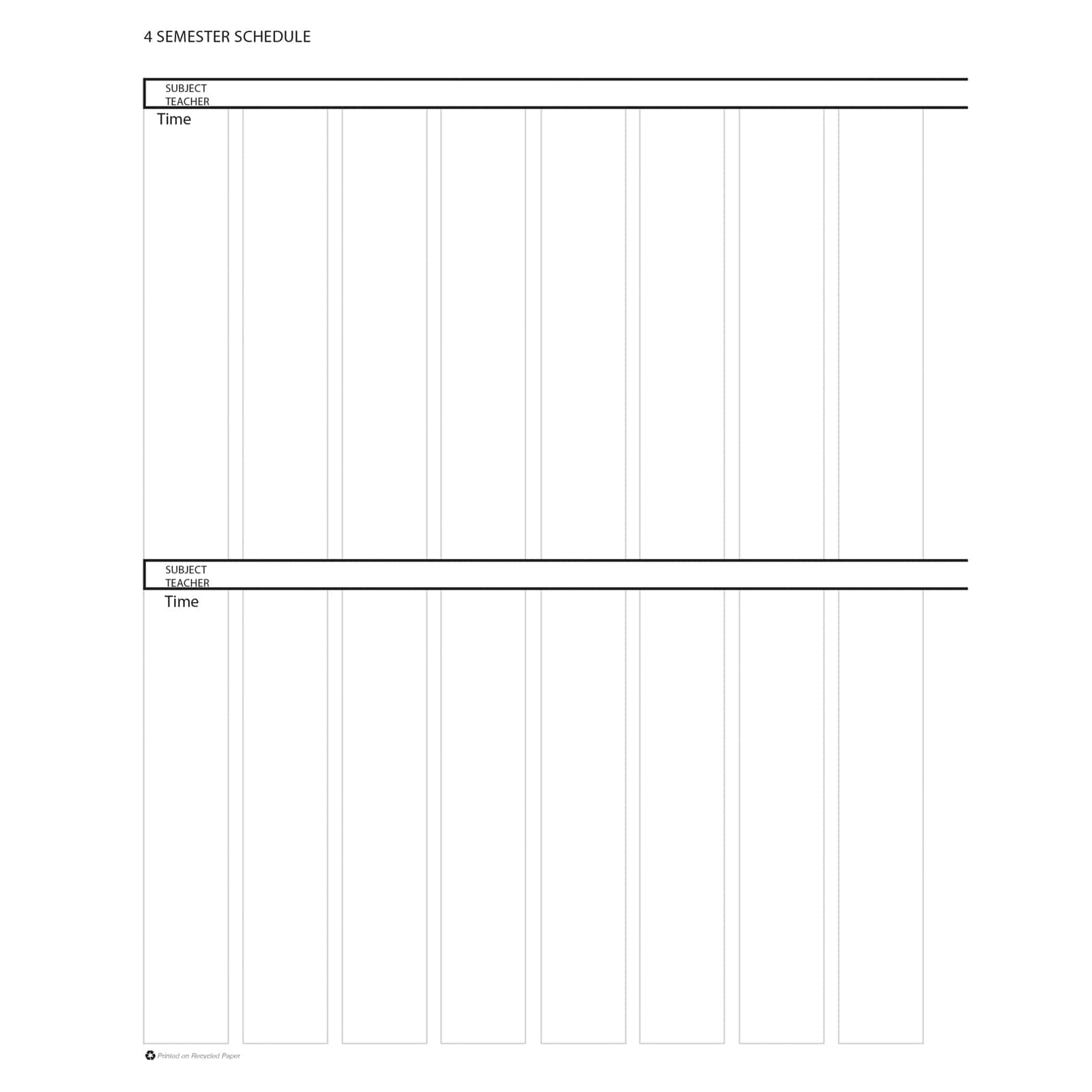 Blue Lesson Planner Book