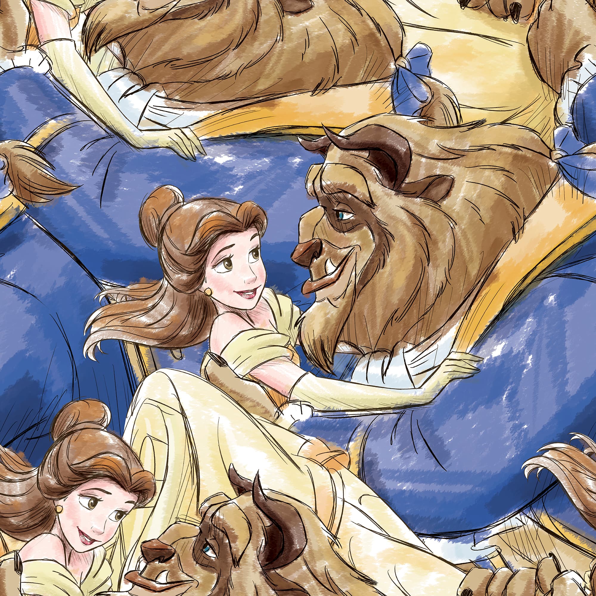 Springs Creative Disney® Beauty & the Beast Fleece
