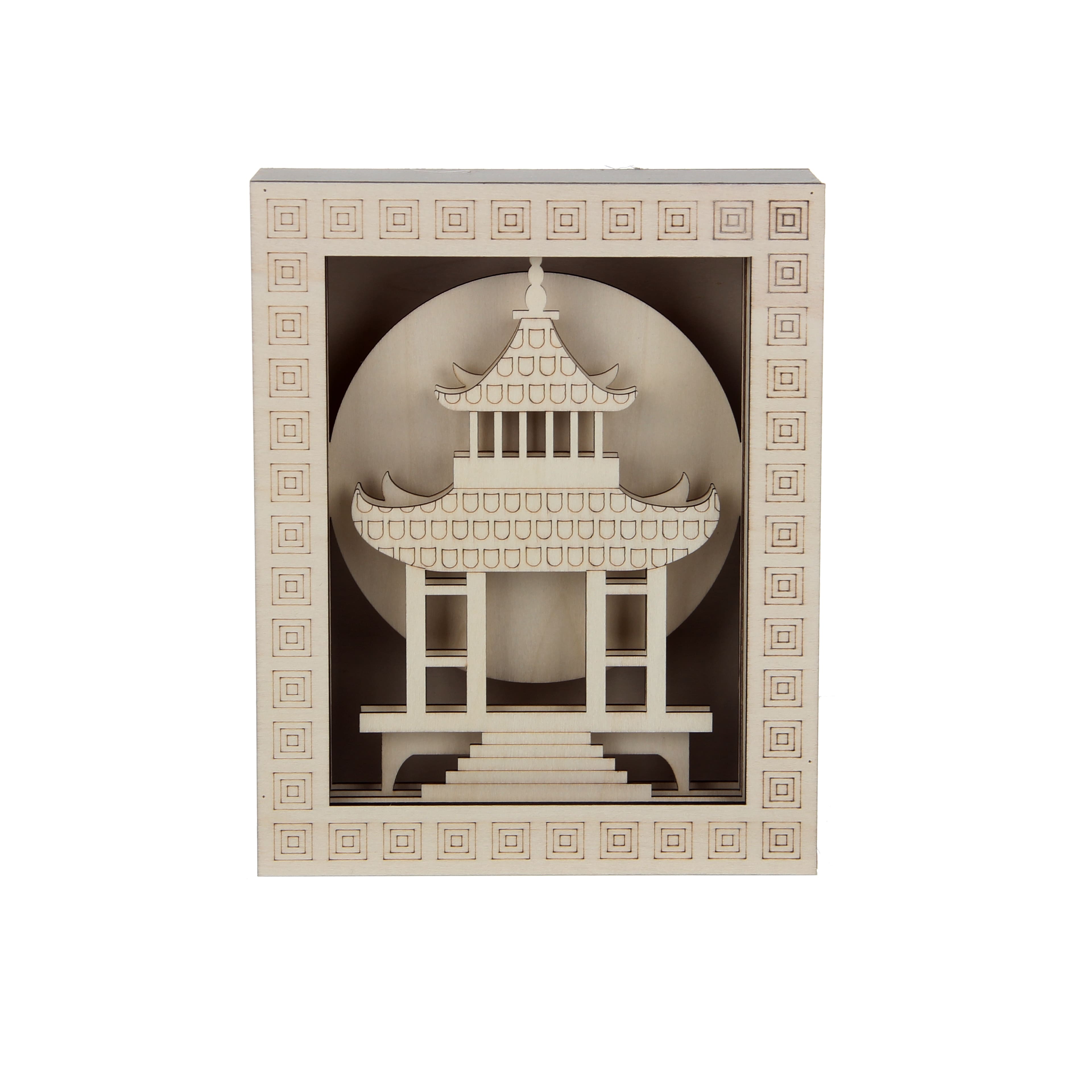 Jonathan Adler x Michaels 8.75" Pagoda DIY LED Shadow Box Décor