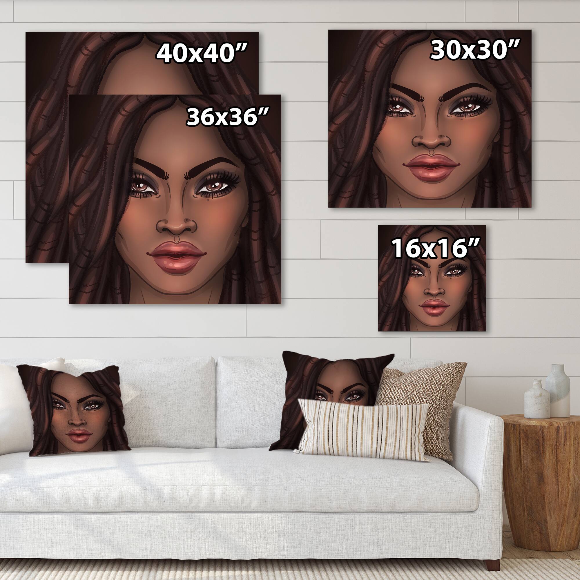 Designart - Portrait of African American Woman I
