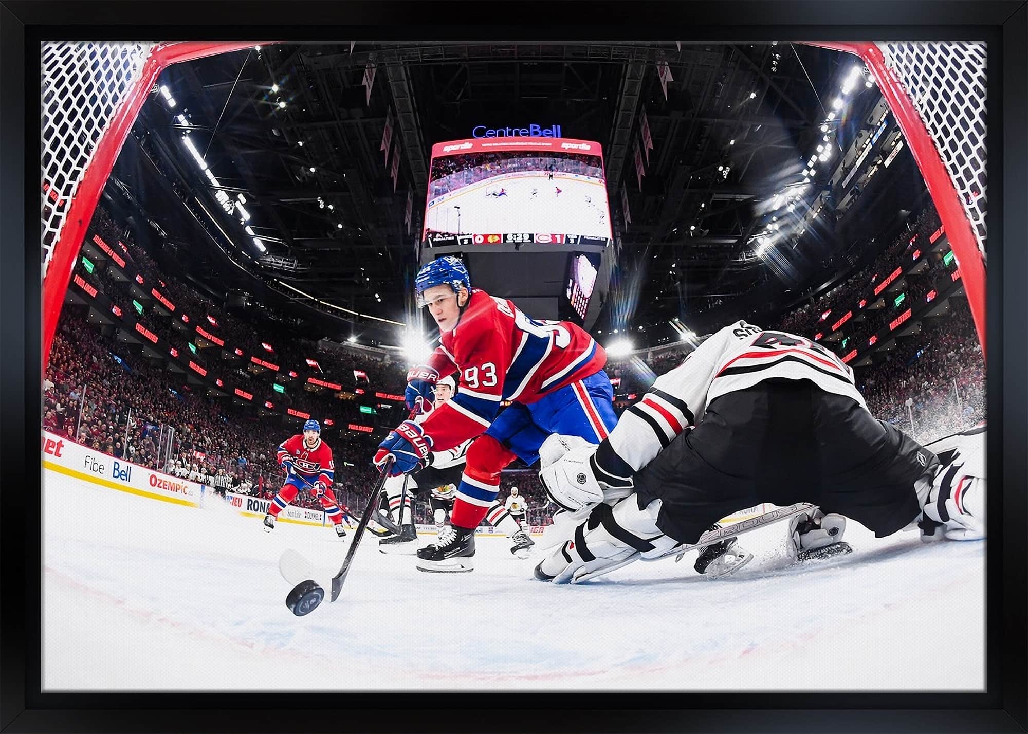 Ivan Demidov Unsigned Framed 20" x 29" Canvas Montreal Canadiens First Goal 31.5" x 22.5"