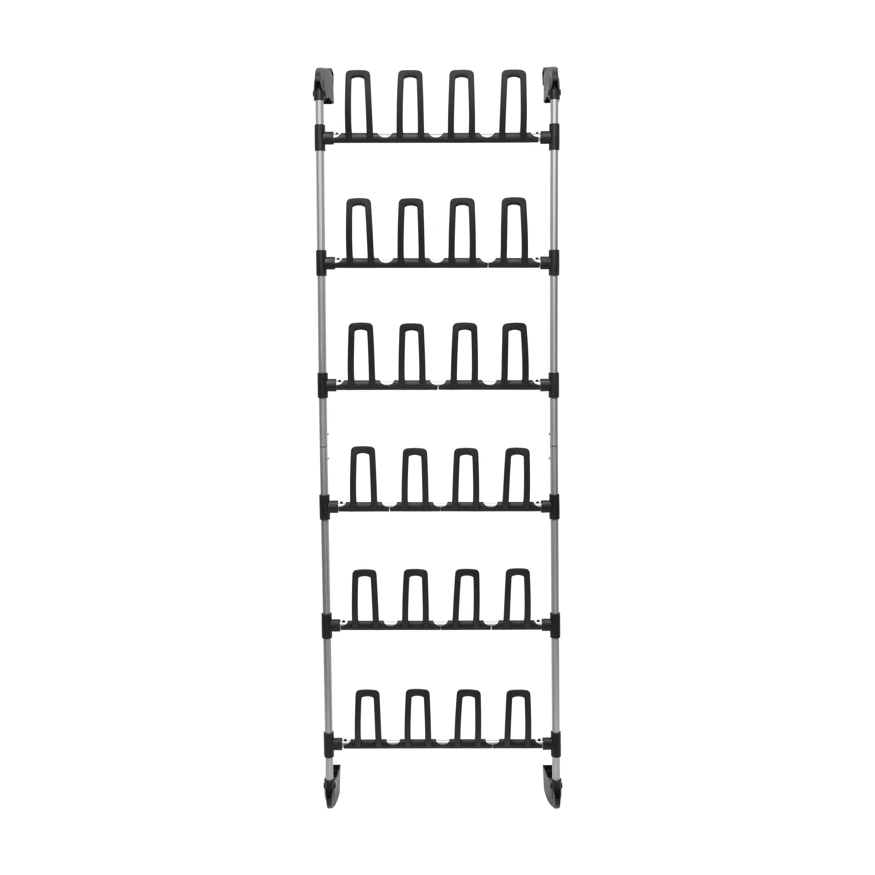Organize It All 12 Pair Over the Door Shoe Rack