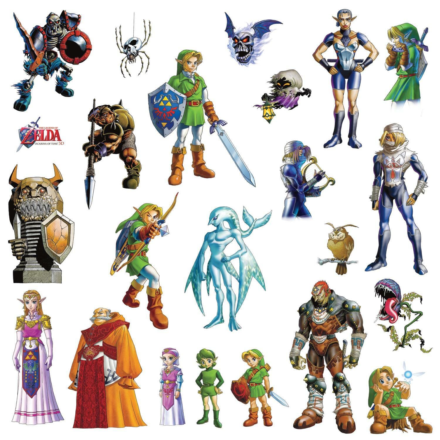 RoomMates Legend of Zelda: Ocarina Of Time 3D Peel & Stick Wall Decals