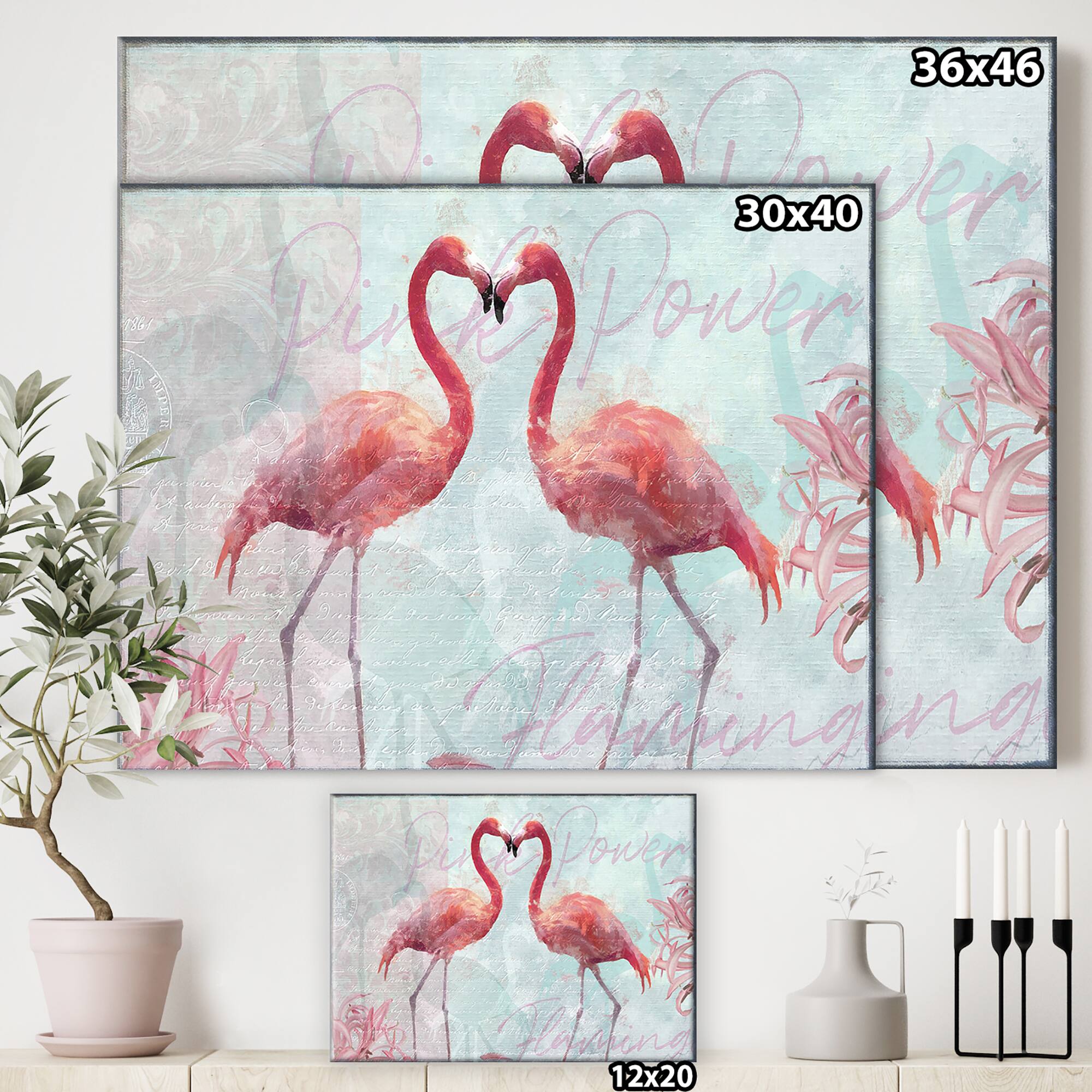 Designart - Flamingo Power