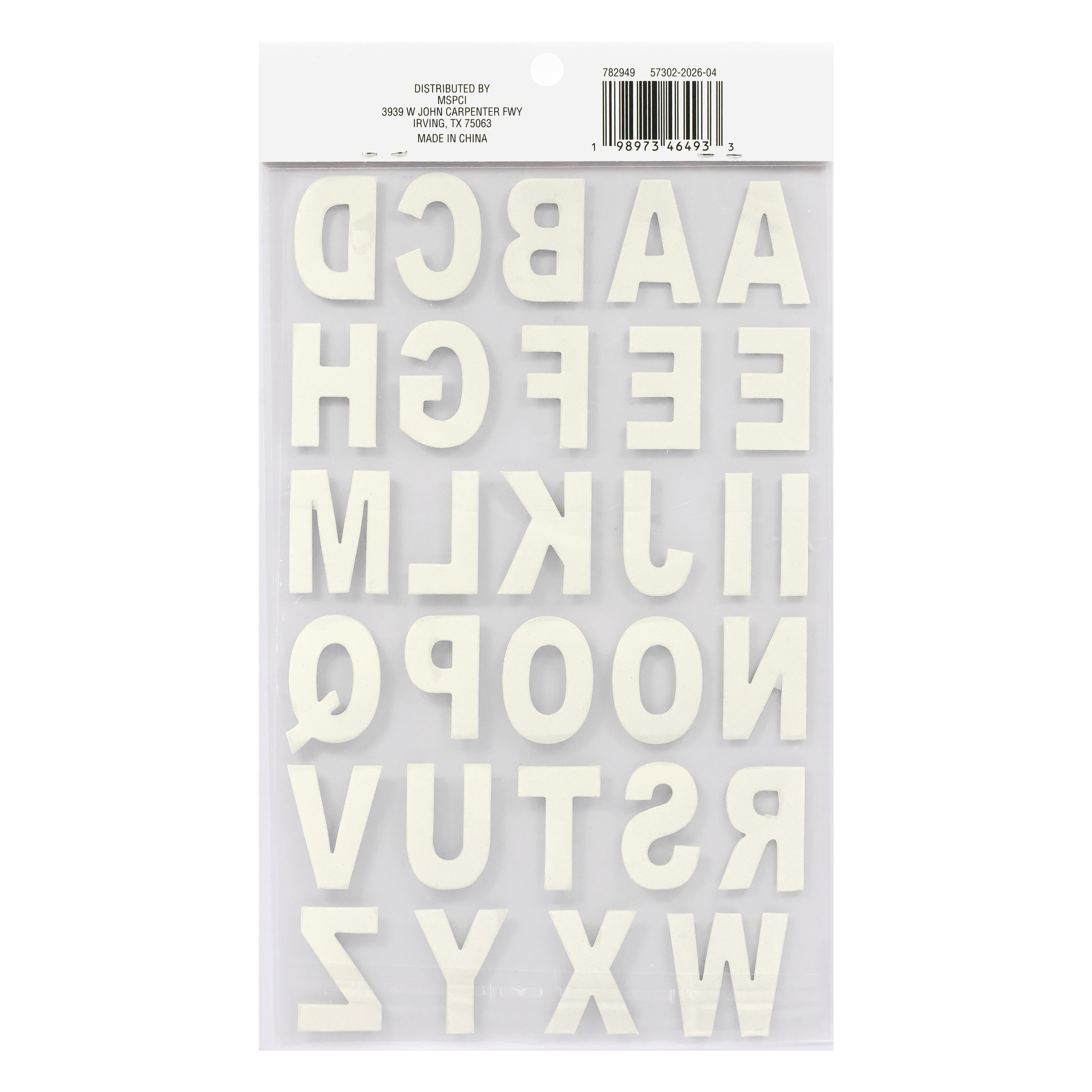 Homecoming Glitter Alphabet Stickers by Celebrate It®