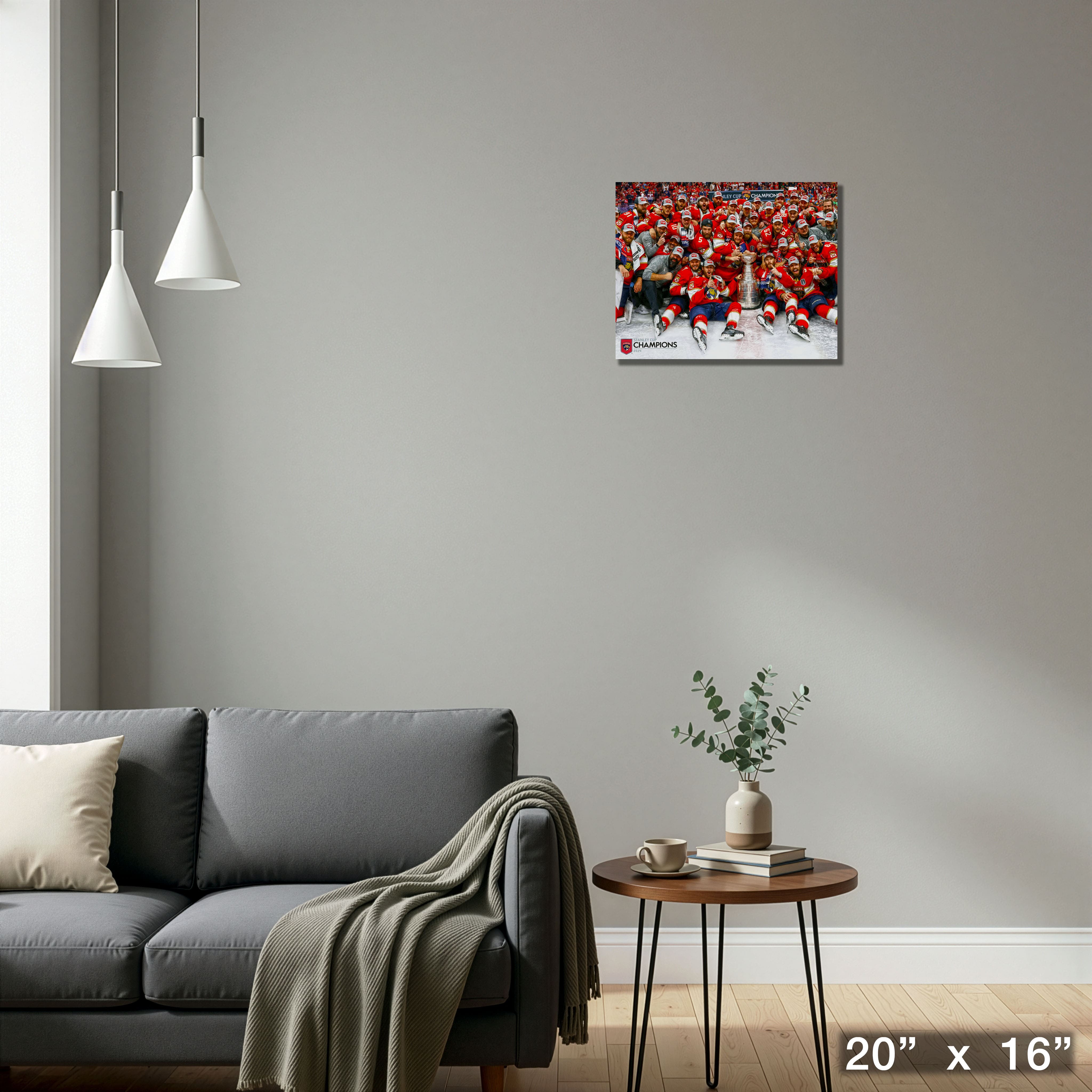 Florida Panthers 16" x 20" Canvas 2024 Stanley Cup 20" x 16"