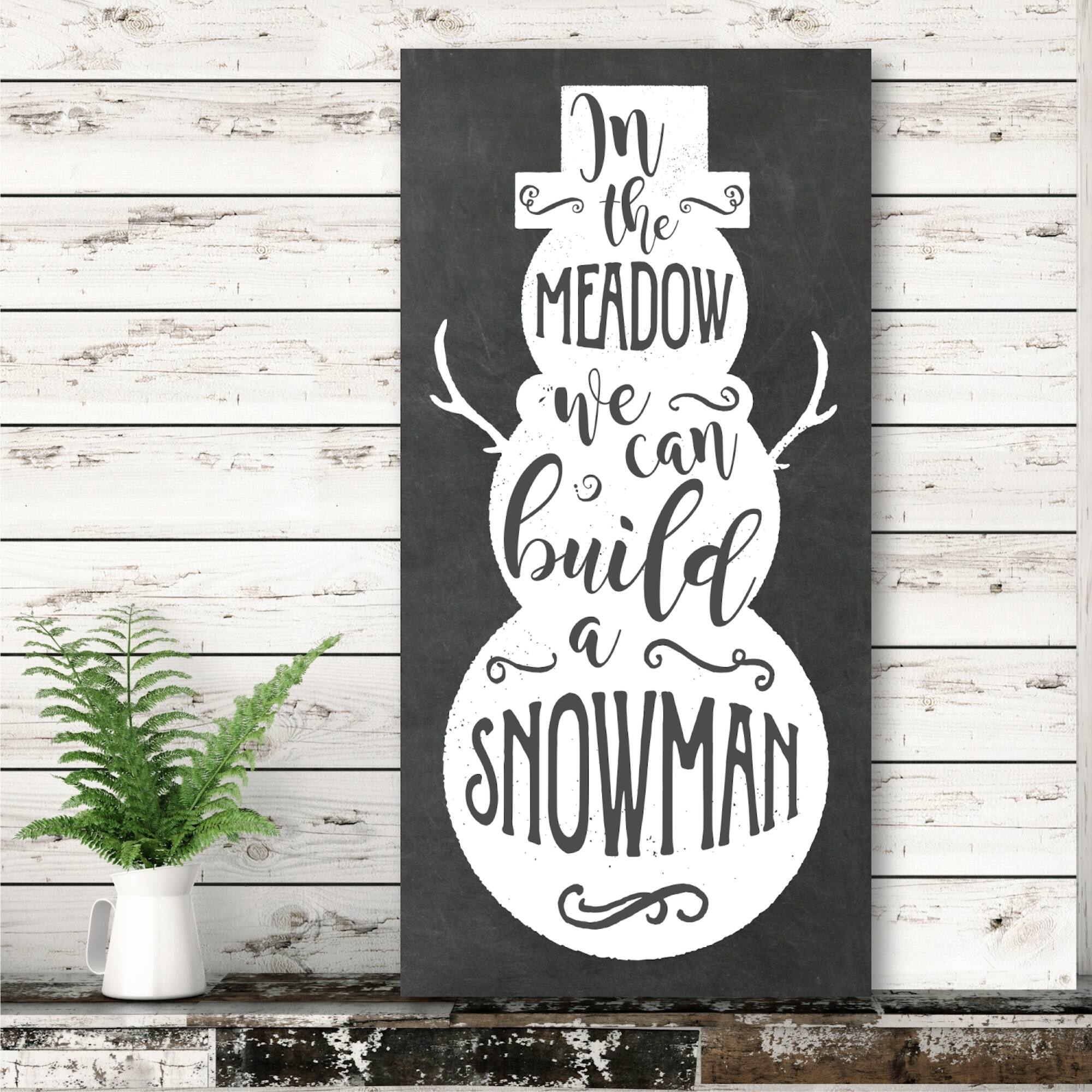 Courtside Market® In The Meadow We Can Build A Snowman Gallery-Wrapped Canvas Wall Art