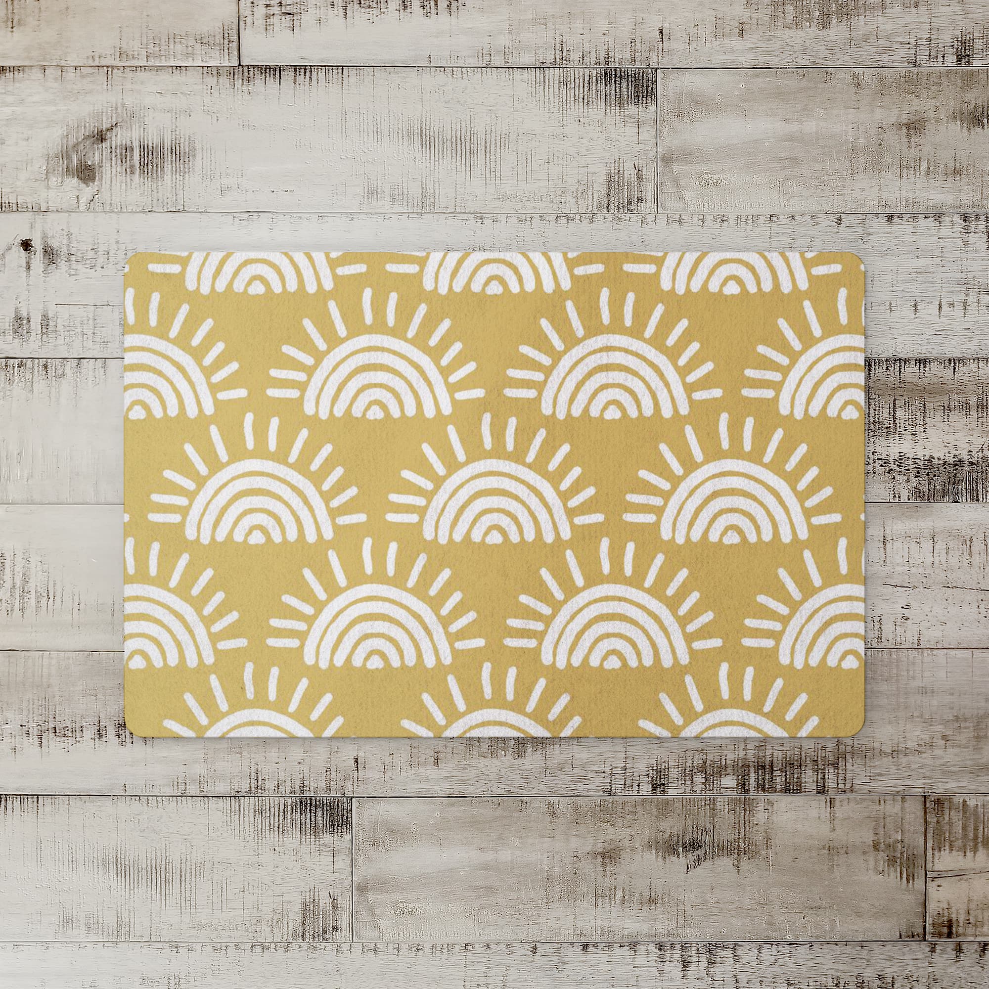 Sun Pattern Floor Mat