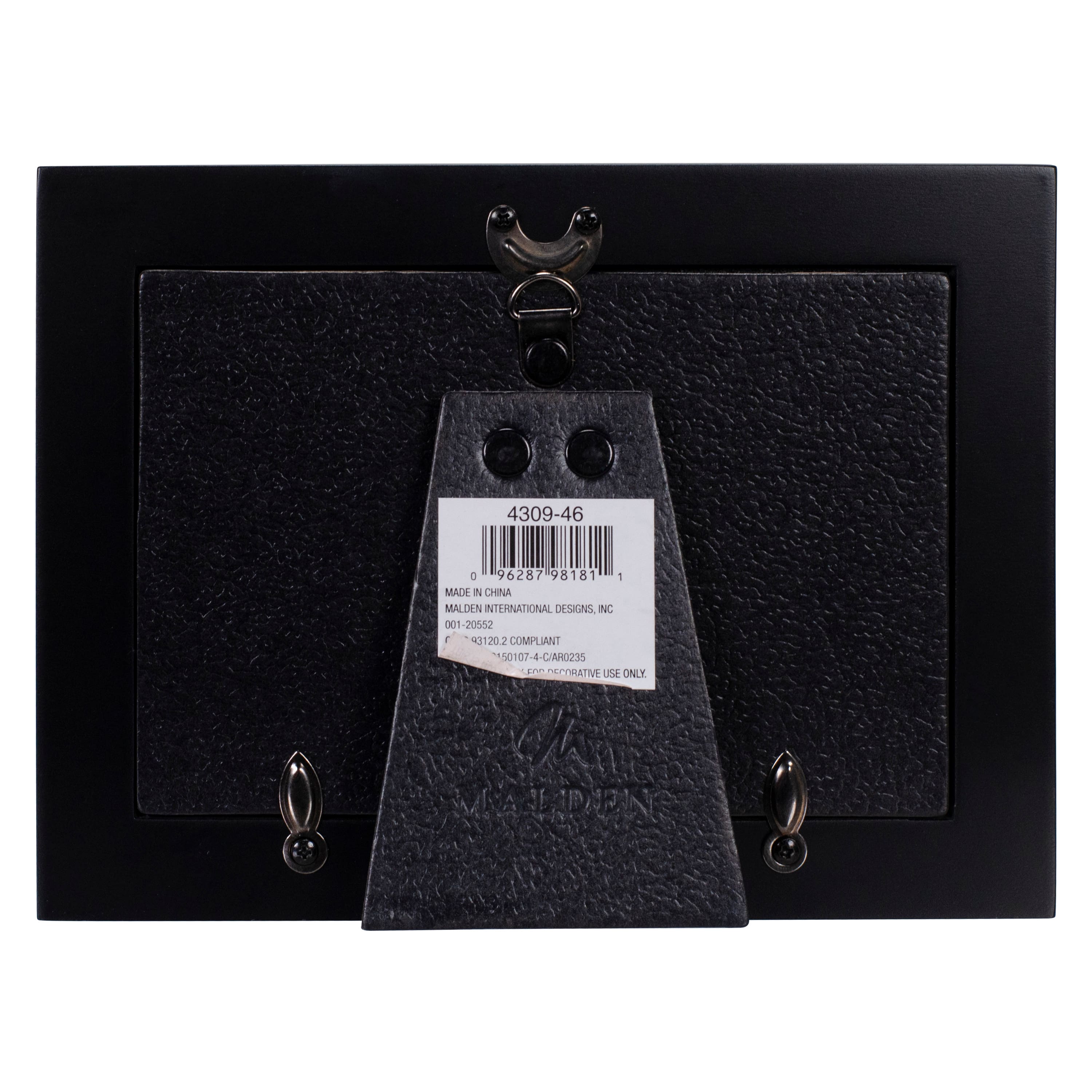 Malden International Designs Woof Expressions Black 4" x 6" Frame