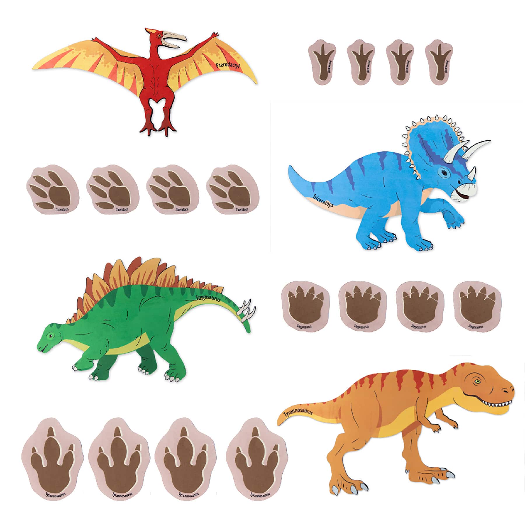 The Freckled Frog Chasing Dinosaurs Mat Set