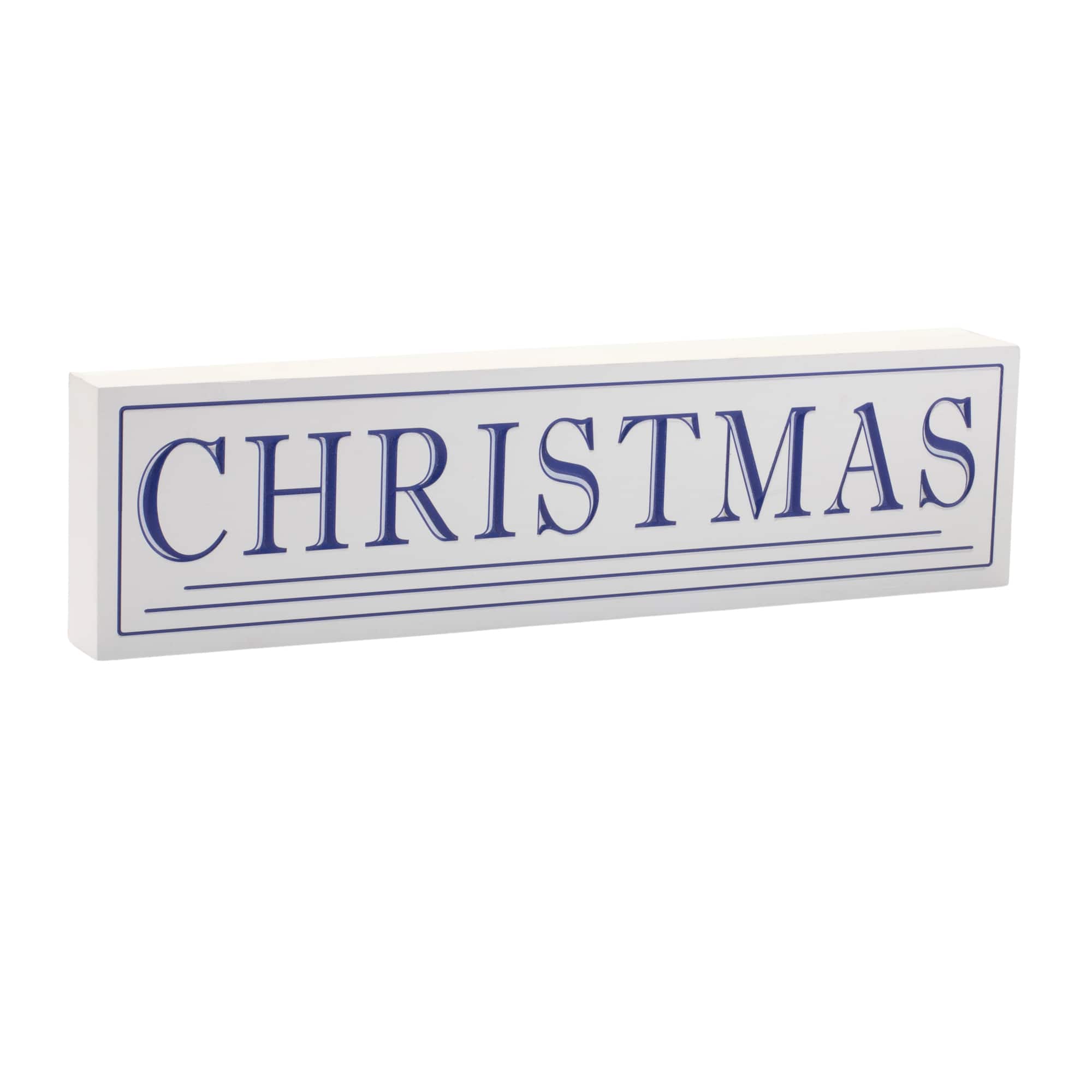 Melrose 19.5" Christmas Sentiment Sign