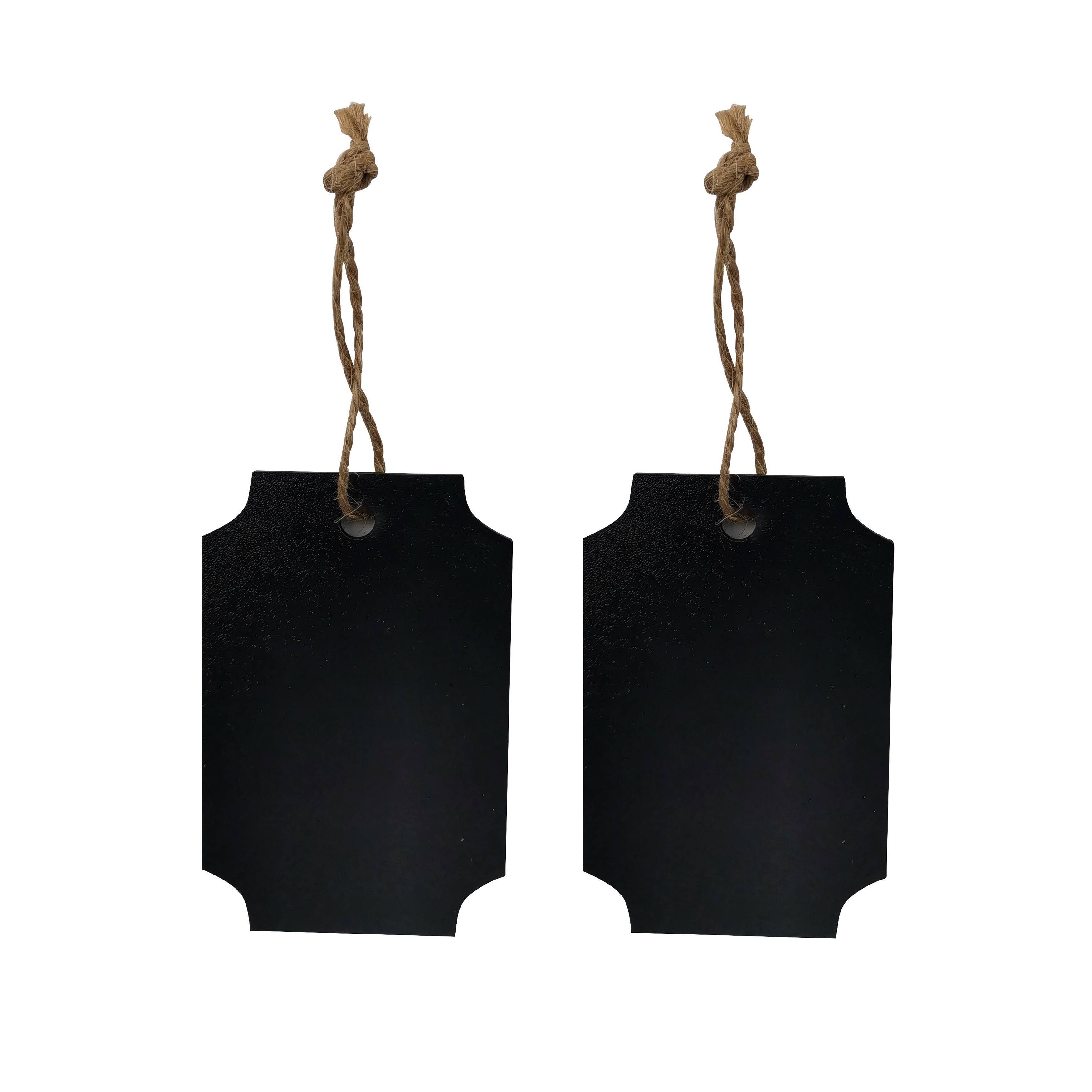 12 Packs: 10 ct. (120 total) Mixed Black Chalkboard Tags by Make Market®