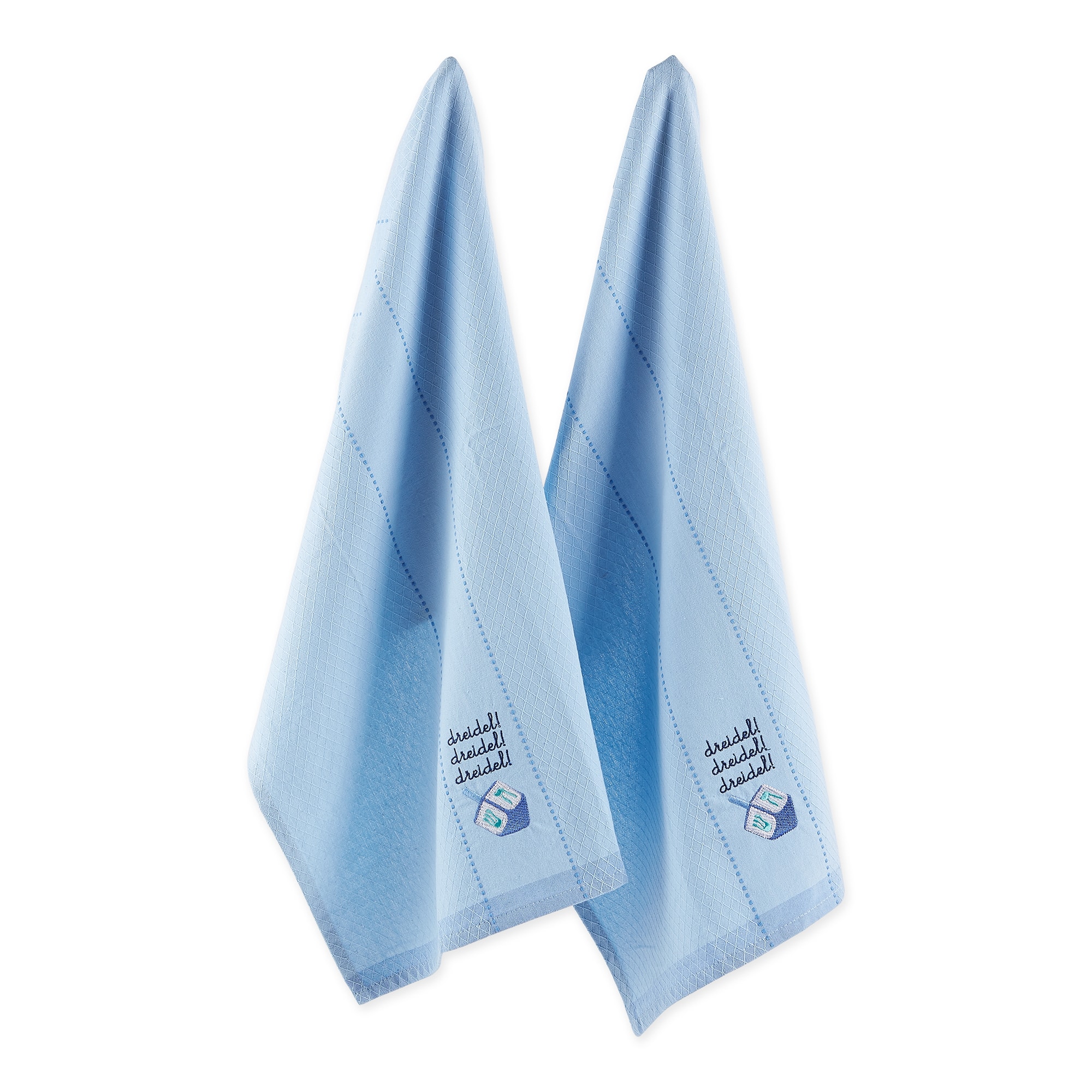 DII® Dreidel Embroidered Dishtowel Set