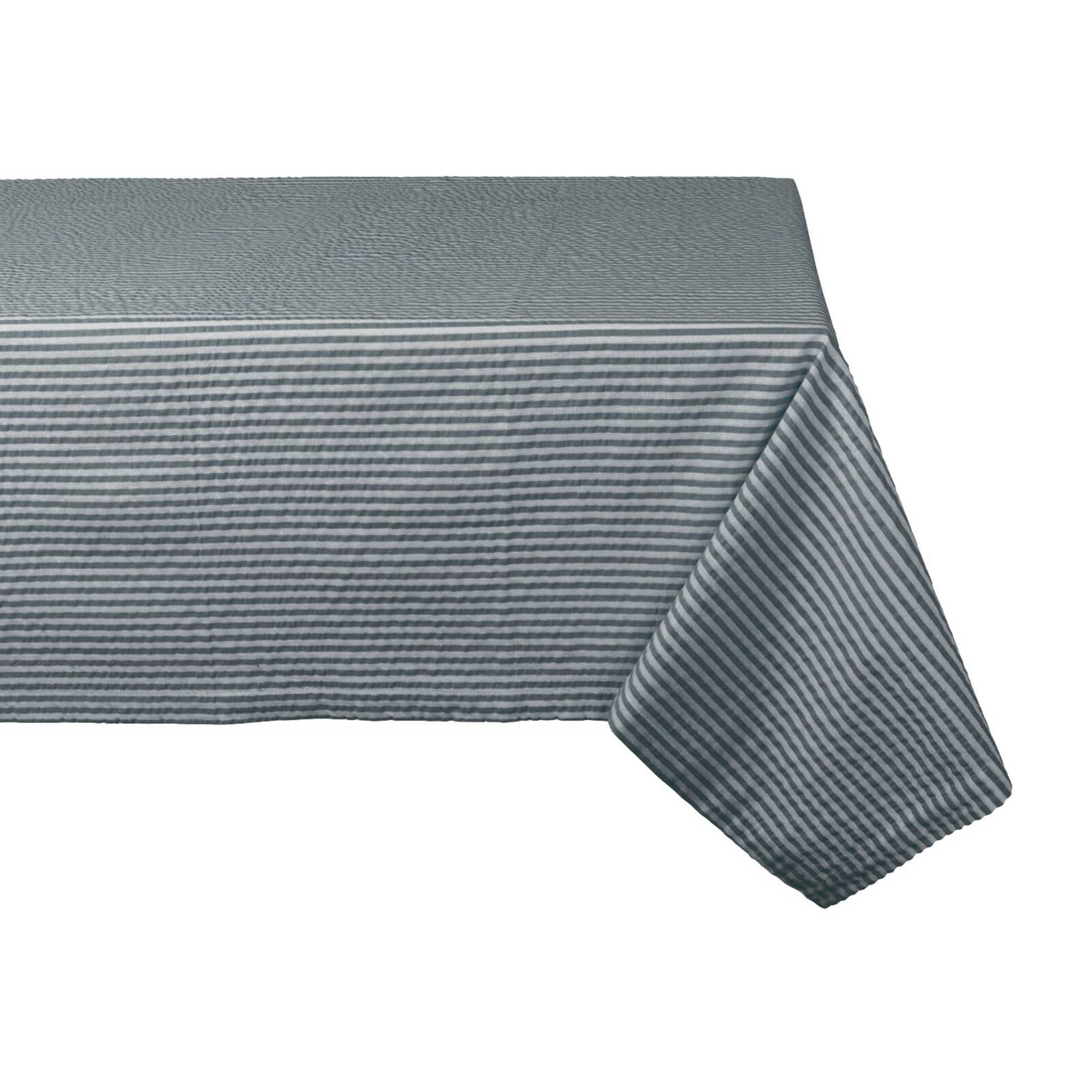 Mineral Seersucker Tablecloth 60" x 84"