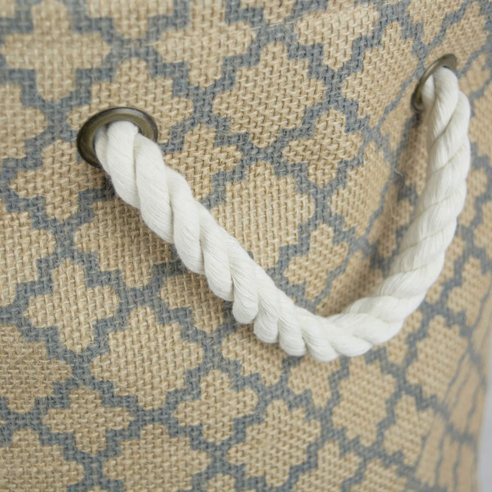 DII® 12" Round Lattice Burlap Bin
