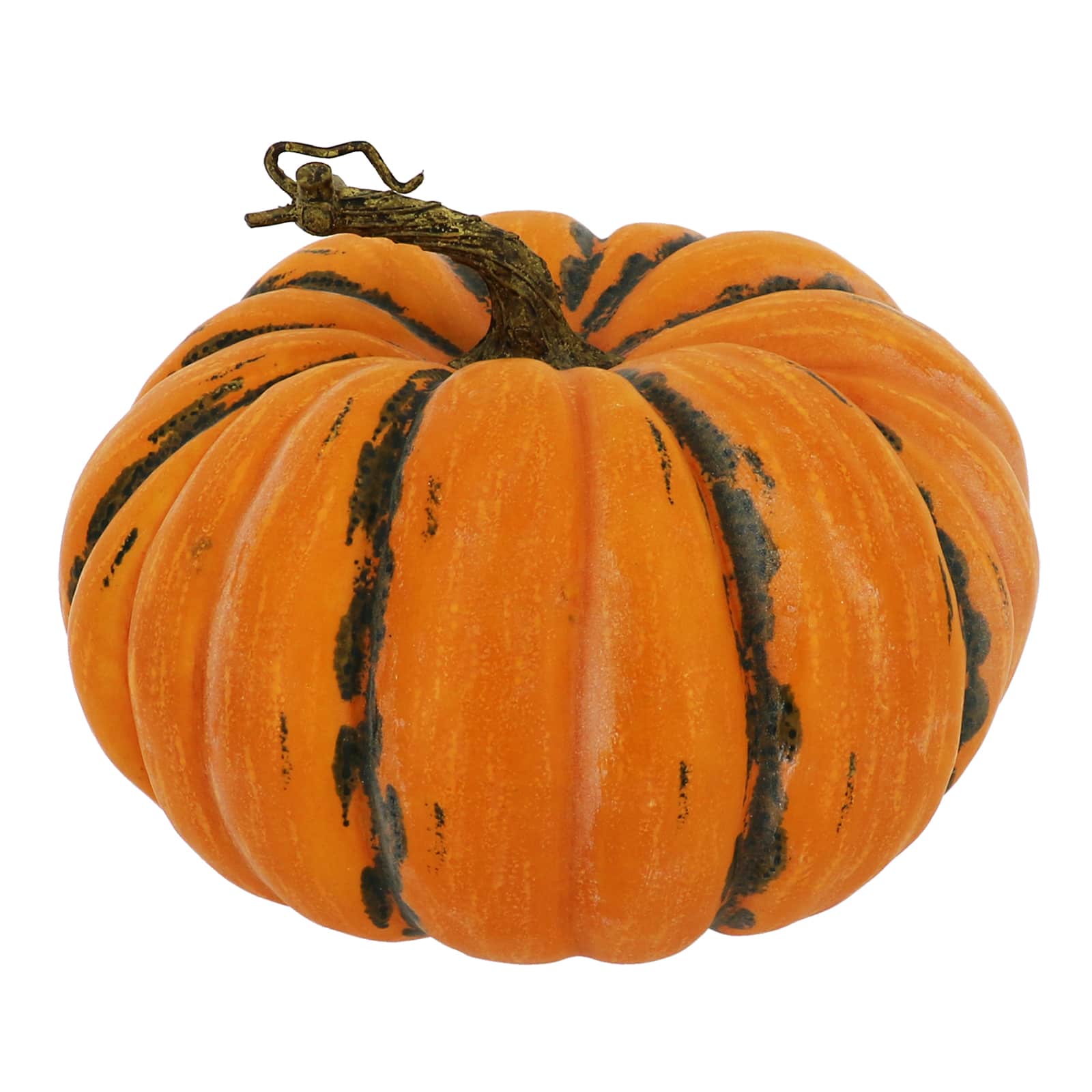 8.8" Orange & Speckled Green Decorative Pumpkin by Ashland®