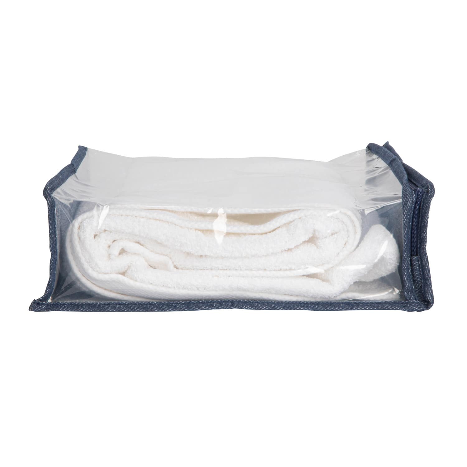 Household Essentials 16" Denim Blue Under the Bed Zippered Sweater Storage Bag, 3ct.