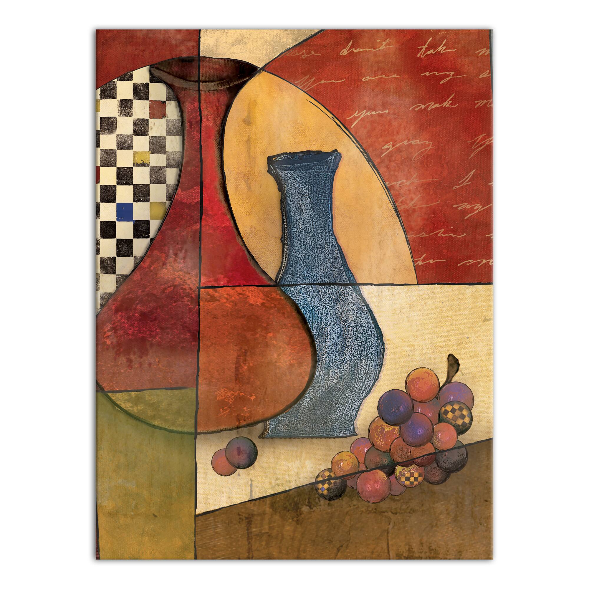 Vase Collage 12" x 16" Canvas Wall Art