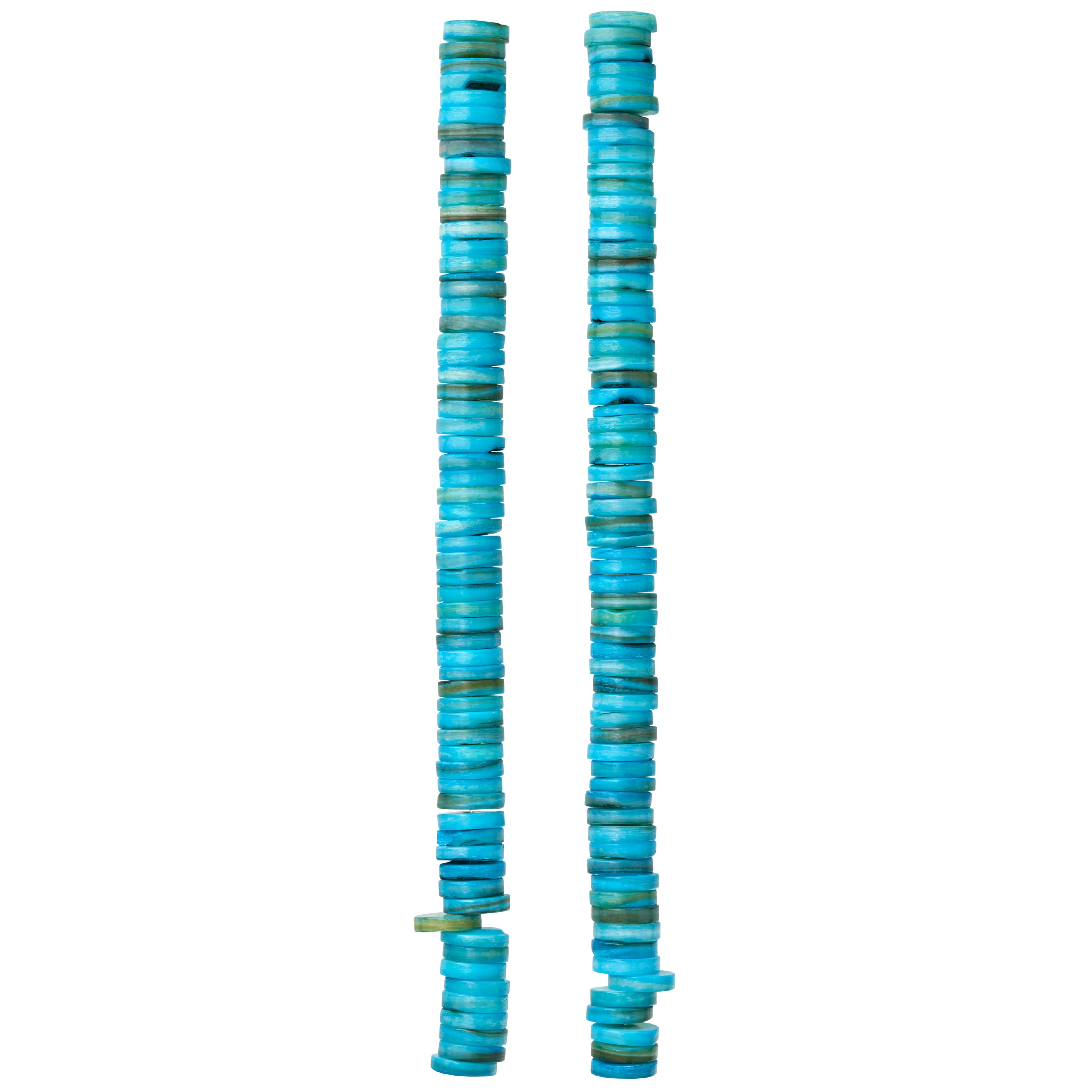 Aqua Shell Round Heishi Beads by Bead Landing™, 8mm