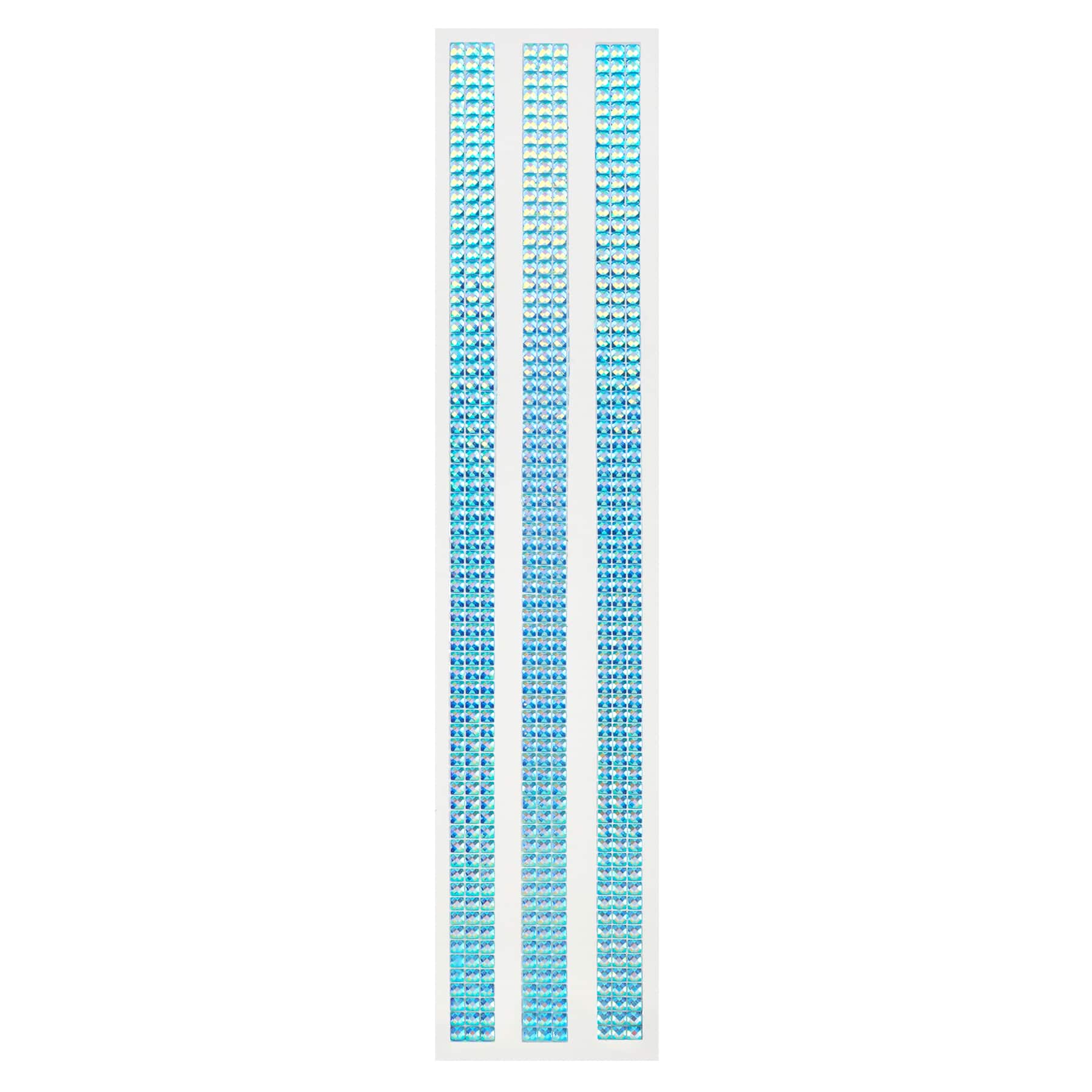 12 Packs: 3 ct. (36 total) Iridescent Mermaid Bling Strip Stickers by Recollections™