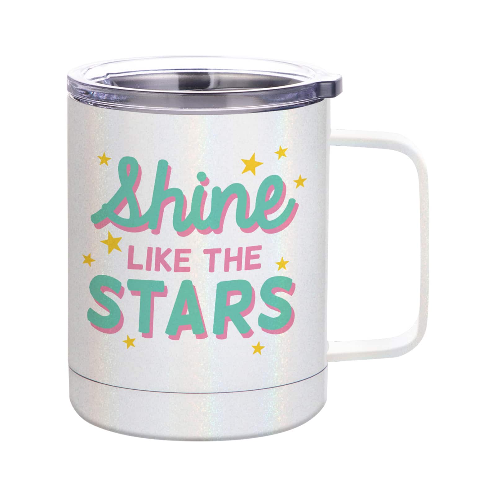 Craft Express White Glitter Sublimation Cups, 4ct.
