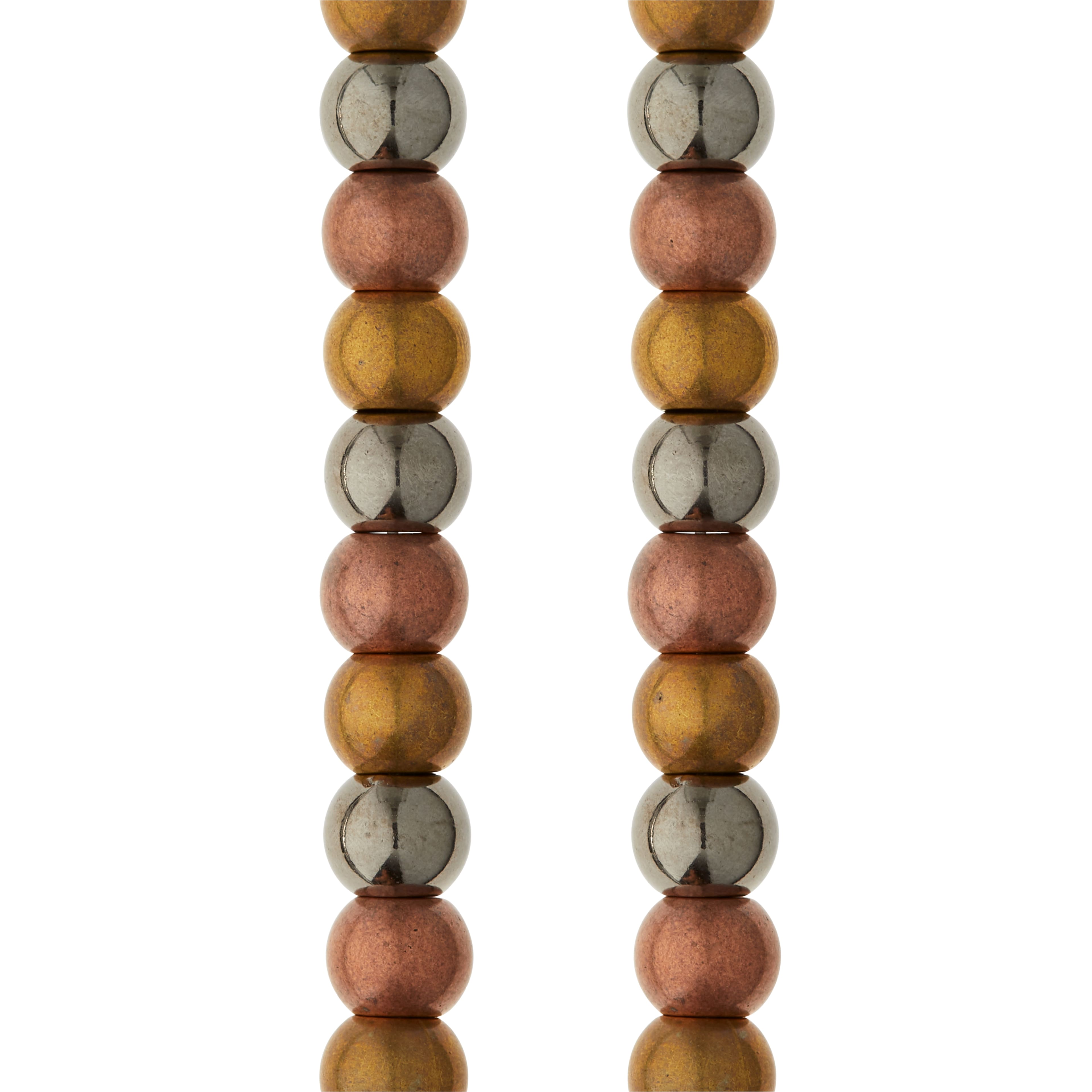 12 Pack: Metallic Large Hole Acrylic Round Beads, 11mm by Bead Landing™