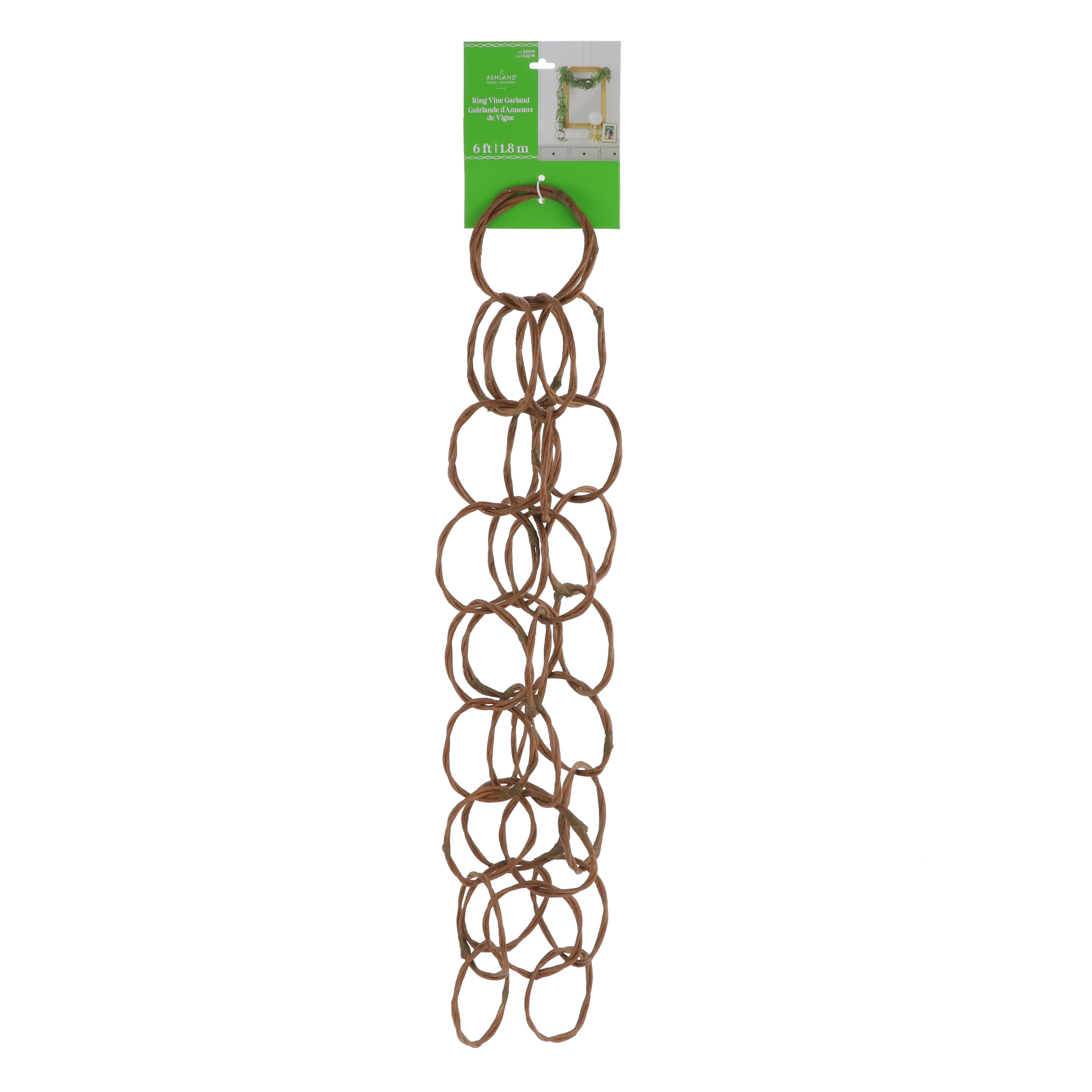 6ft. Brown Ring Vine Garland by Ashland®