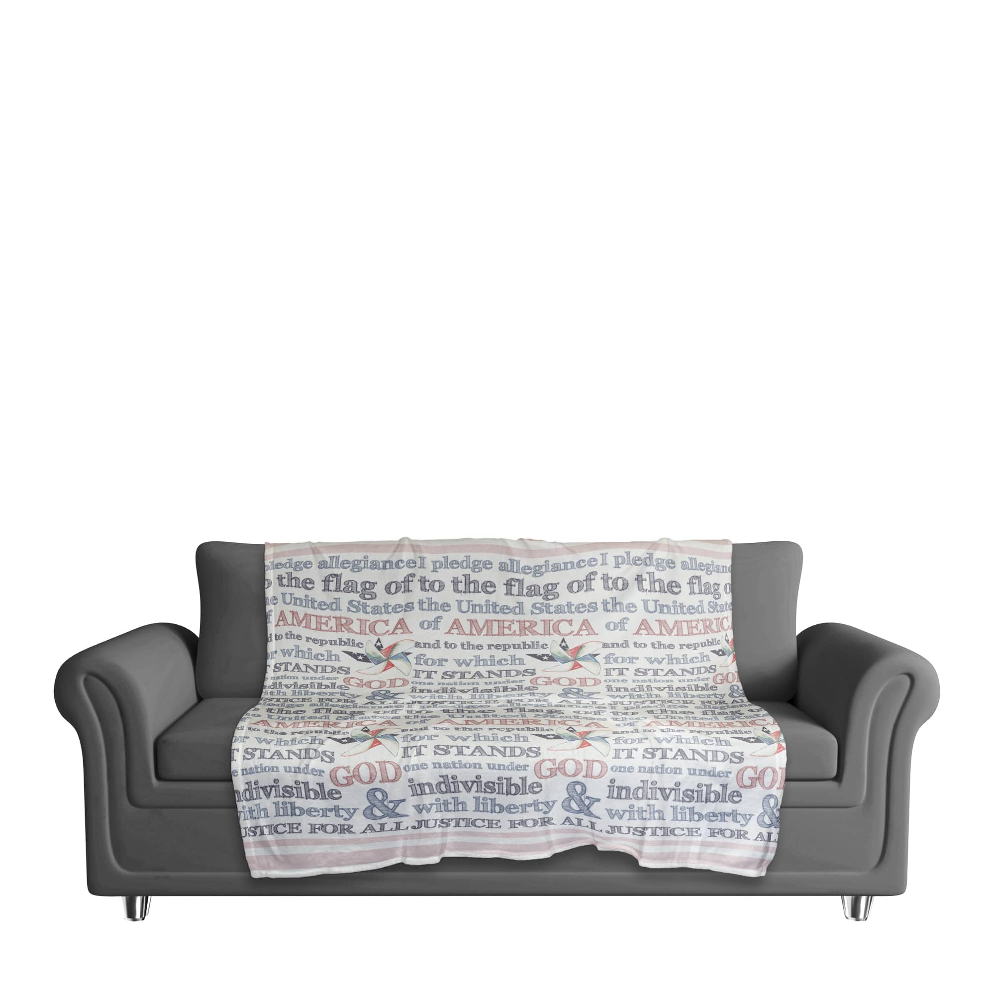 Pledge of Allegiance Coral Fleece Blanket
