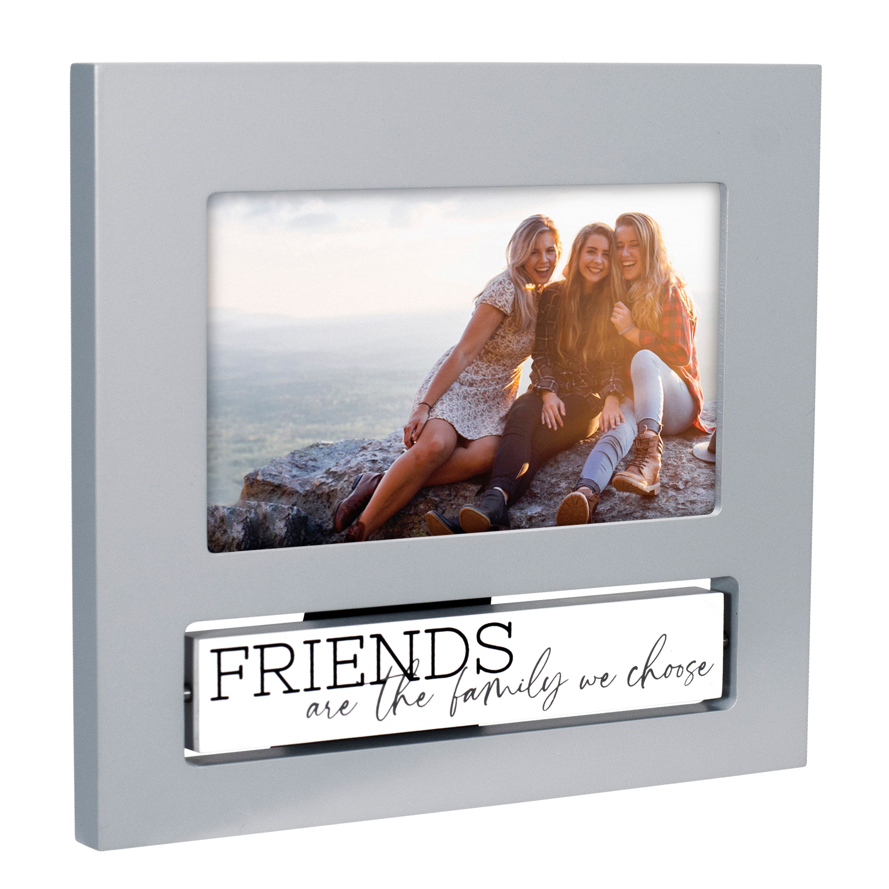 Malden International Designs Best Friends Gray Flip It Photo Frame