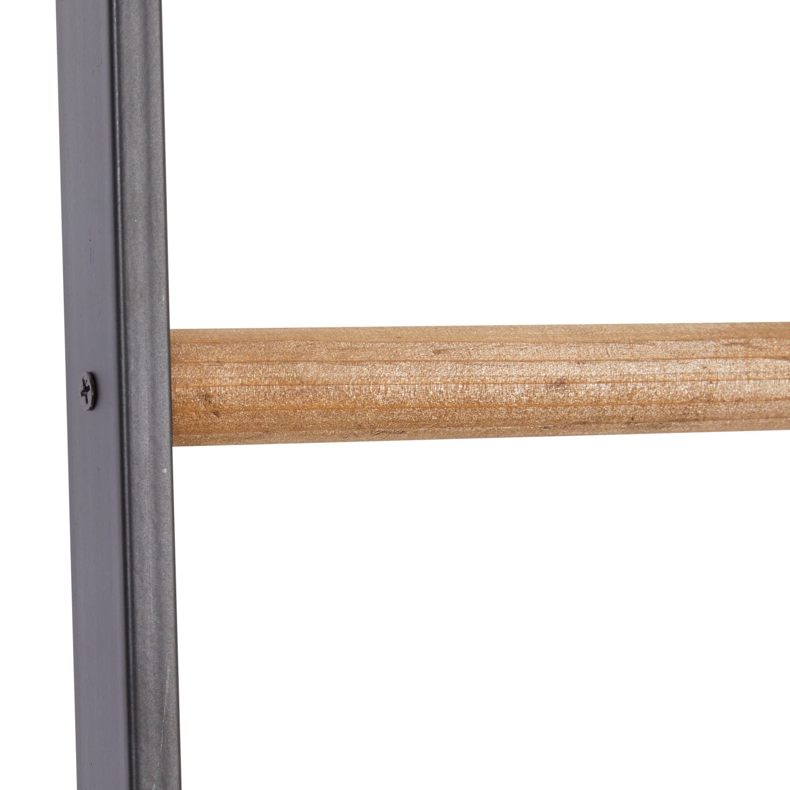 72" Black Metal Contemporary Ladder