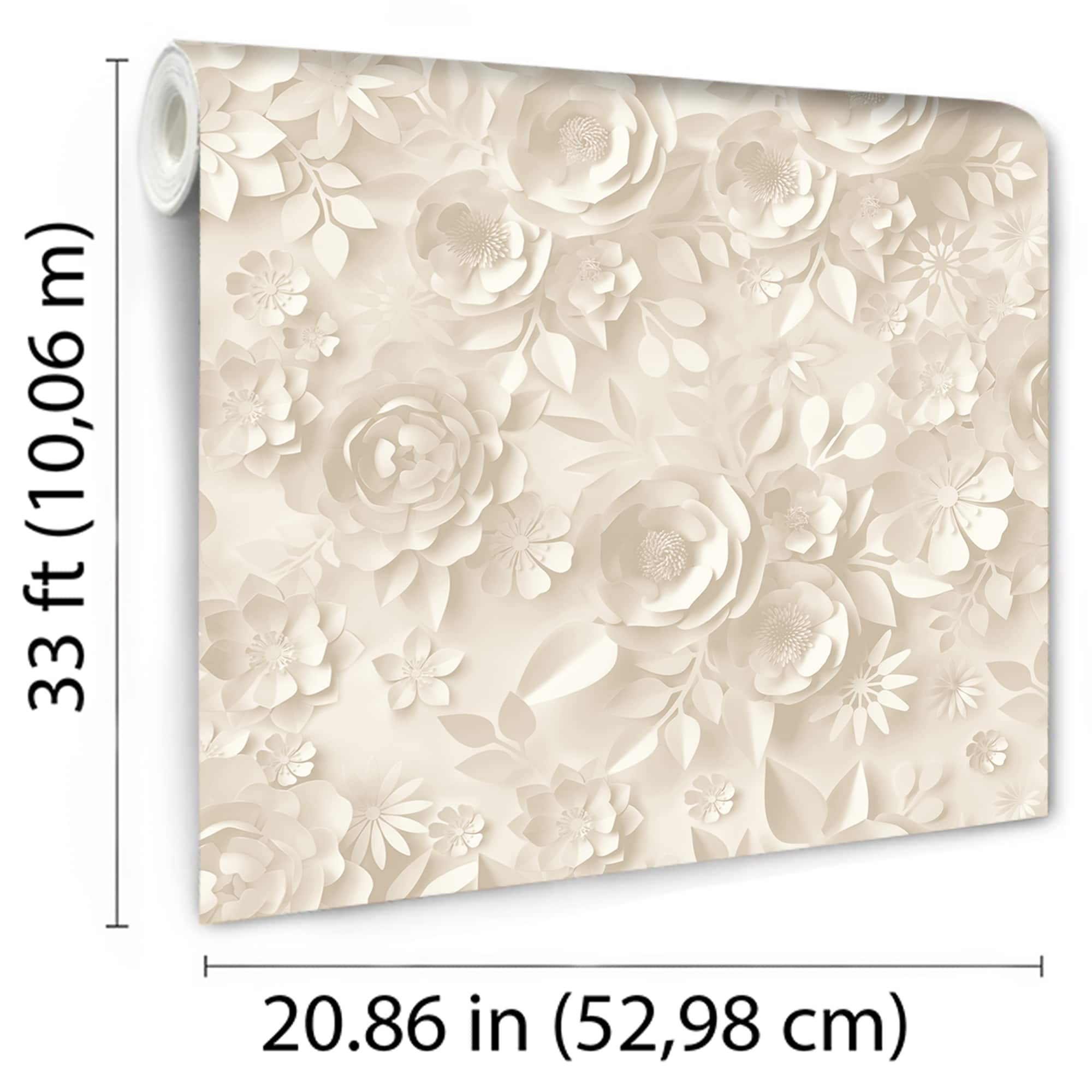 Designs Direct Paper Flowers Wallpaper