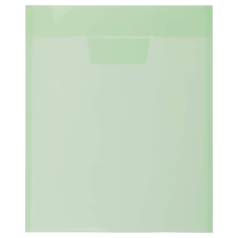 JAM Paper Assorted Plastic Tuck Flap Closure 9.875" x 11.75" Envelopes, 6ct.