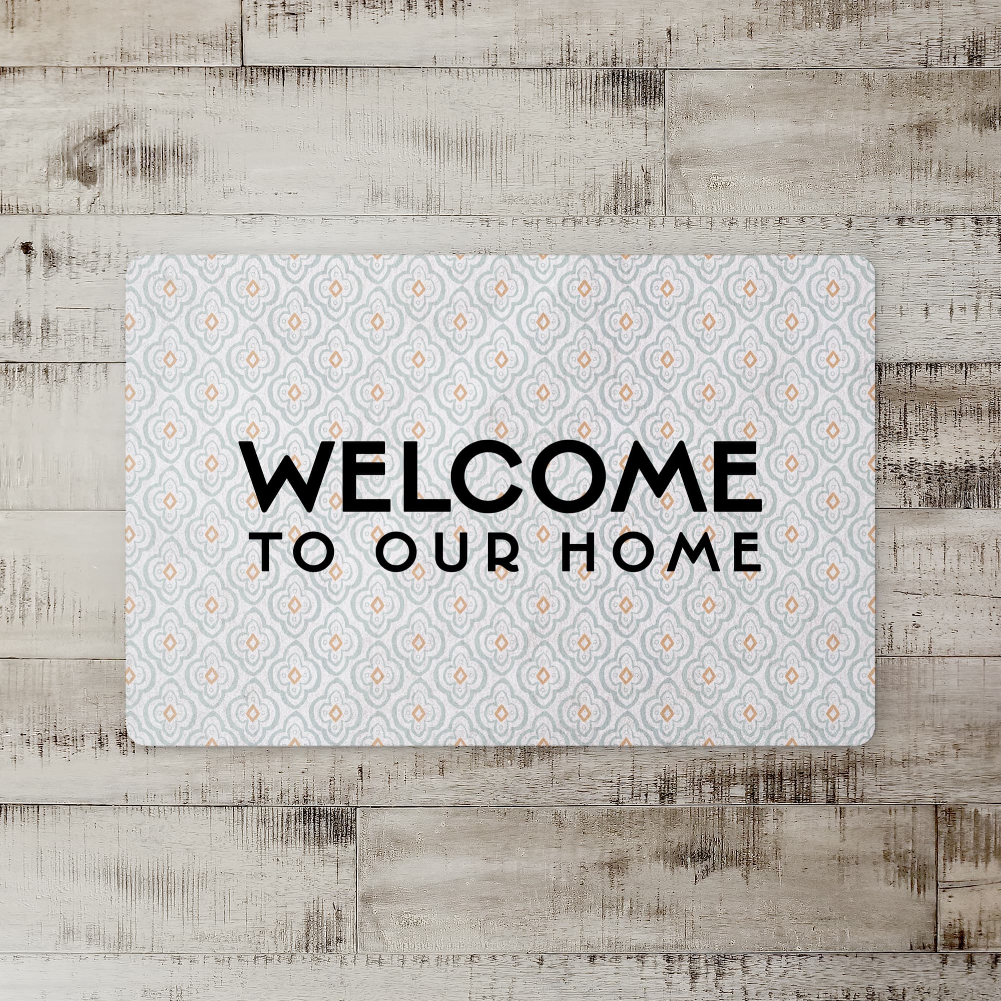 Welcome Quatre Floor Mat