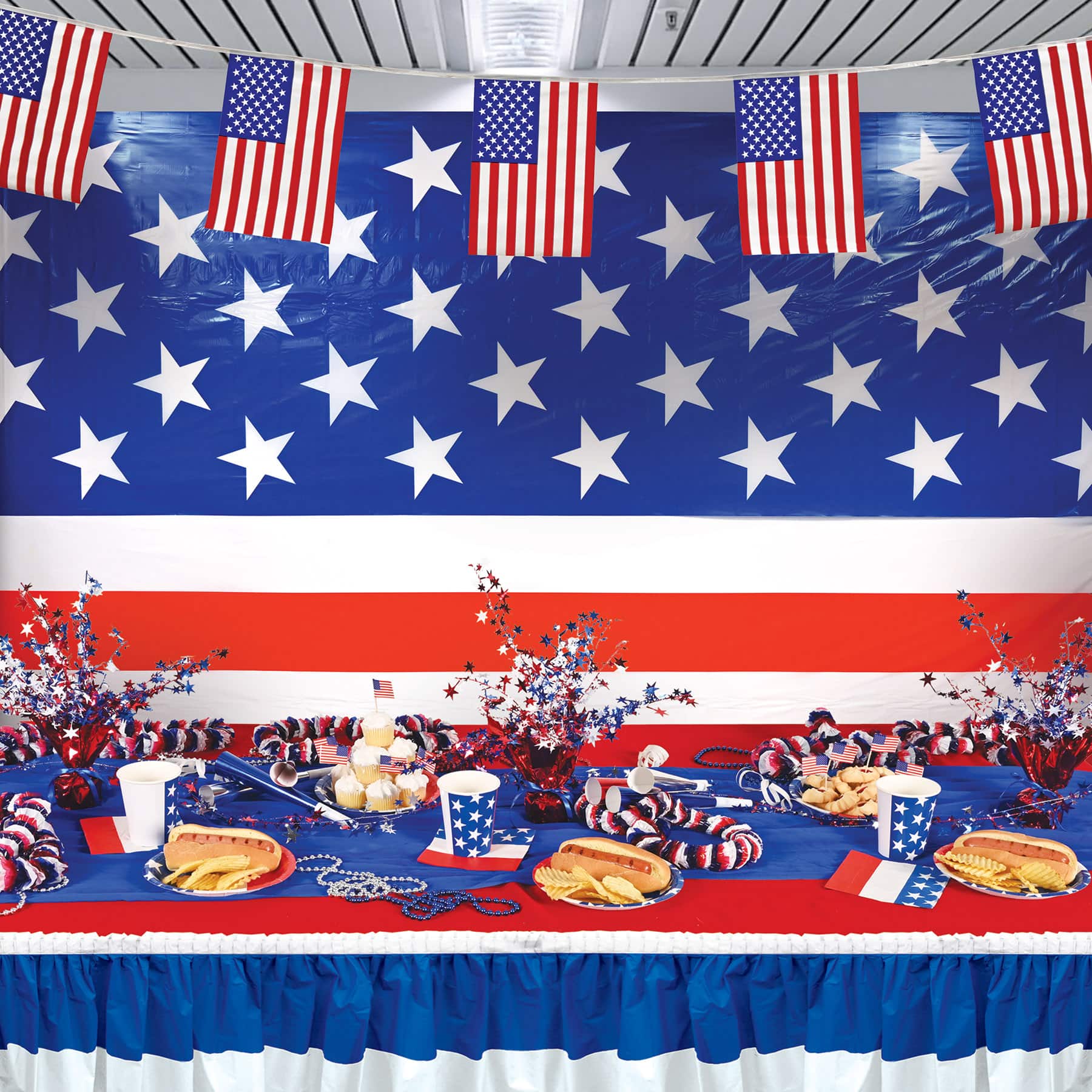 Beistle 60ft. American Flag Pennant Banner