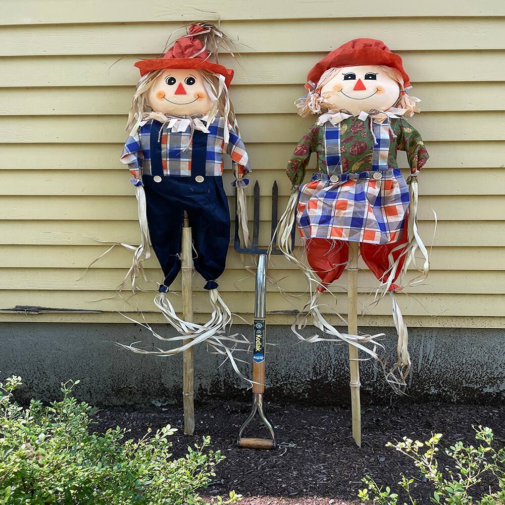 60" Scarecrow on Poles Set