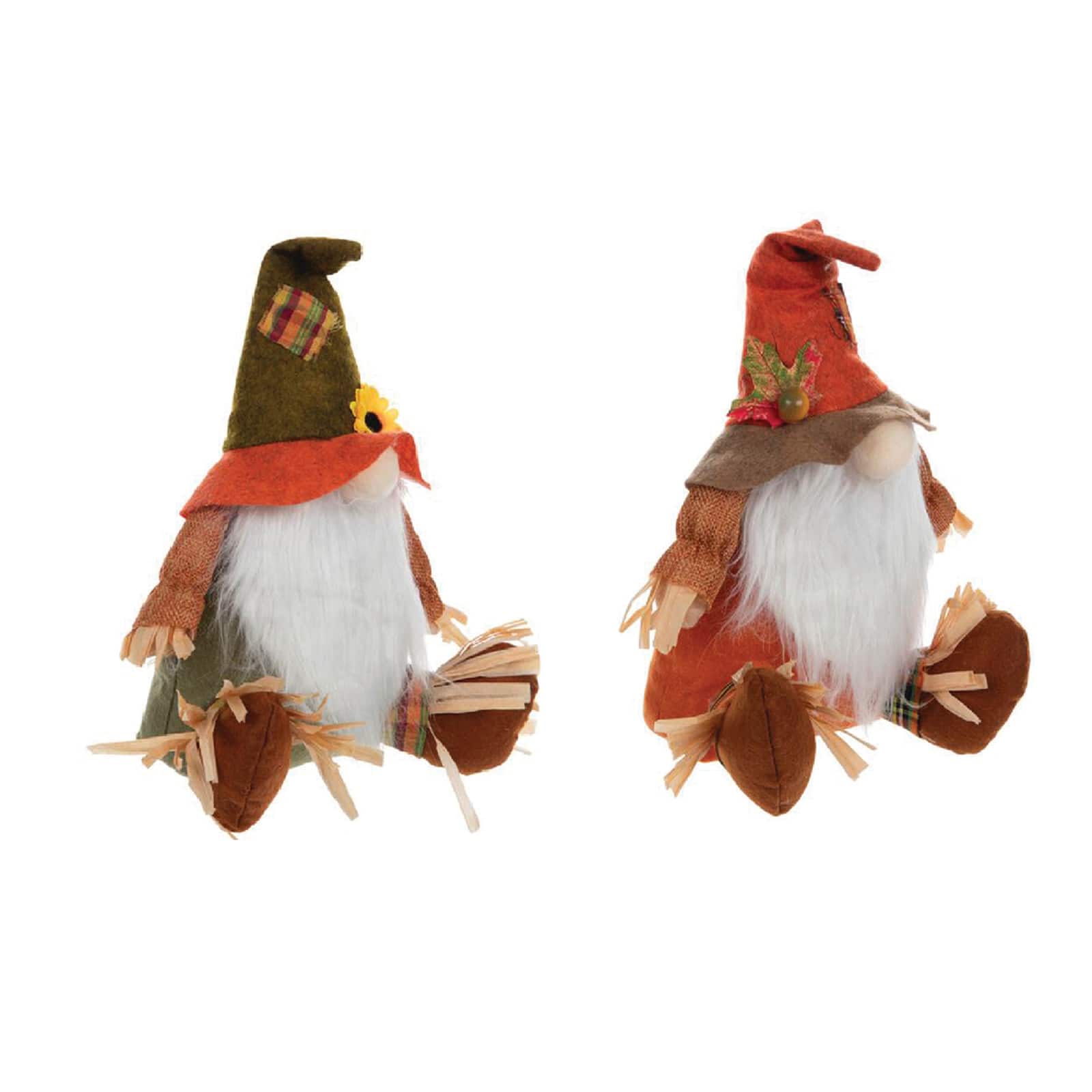 10" Scarecrow Gnomes, 2ct.