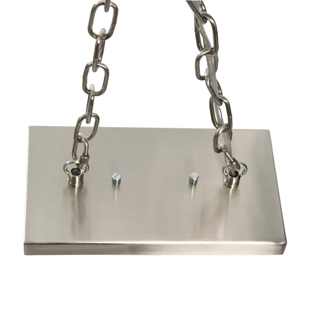 Hello Honey® Robert Stevenson Lighting Benson 36" Brushed Nickel 5-Light Exposed Bulb Metal Chandelier