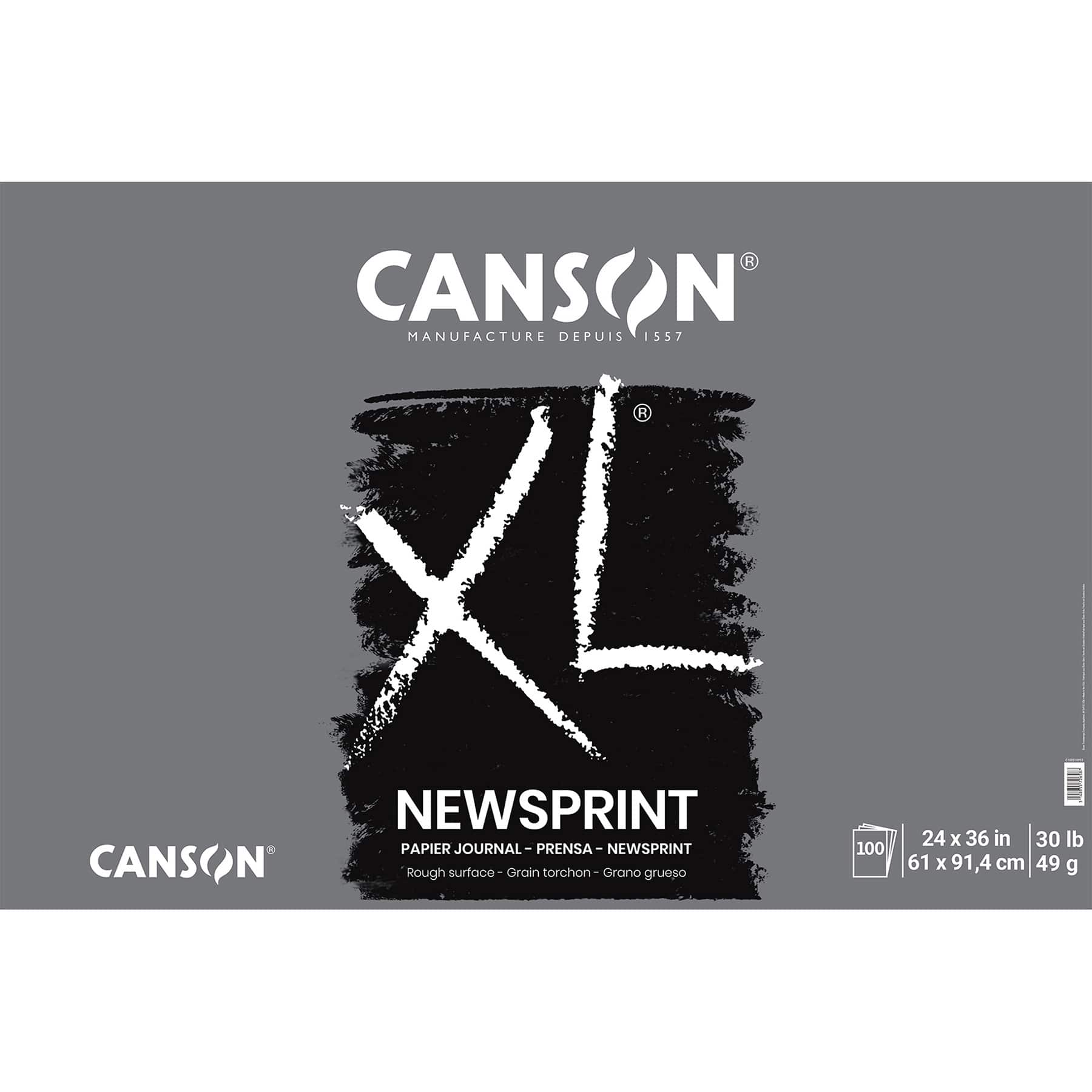 Canson® 24" x 36" XL Series Newsprint Pad, 100 Sheets
