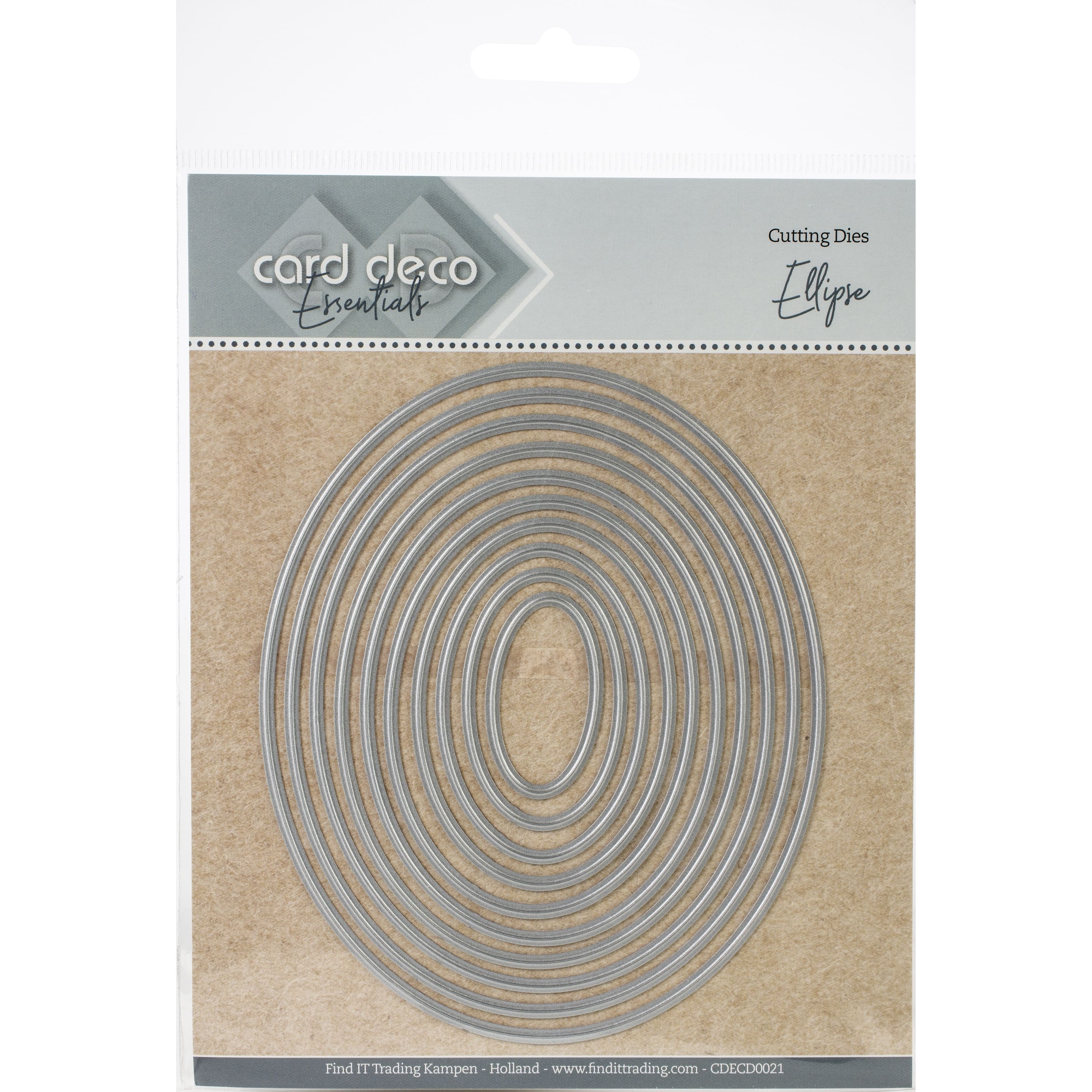 Find It Trading Card Deco Essentials Nesting Cutting Dies-Ellipse