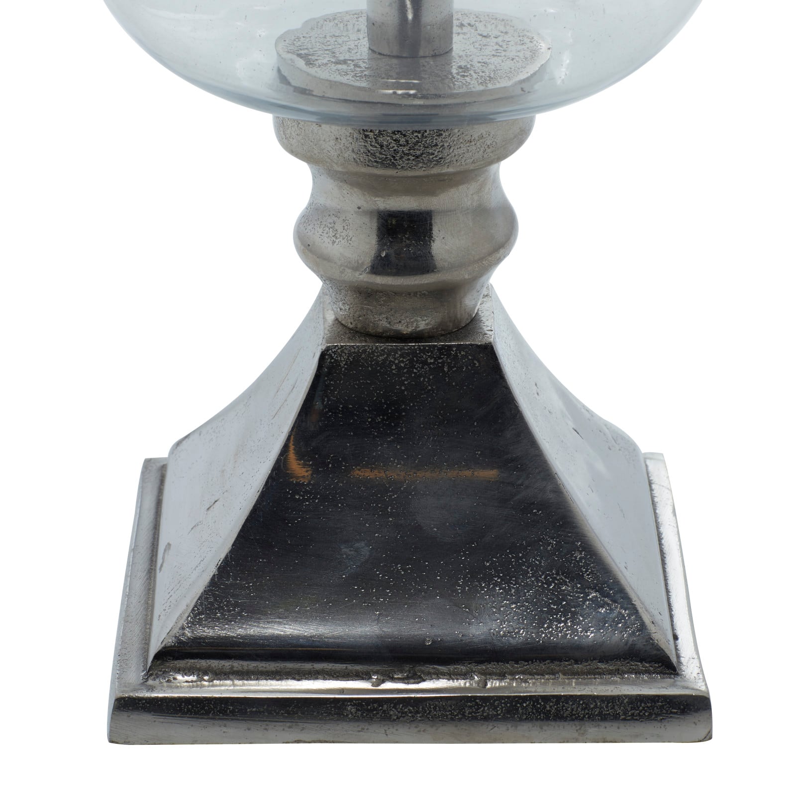 17" Silver Traditional Candle Holder