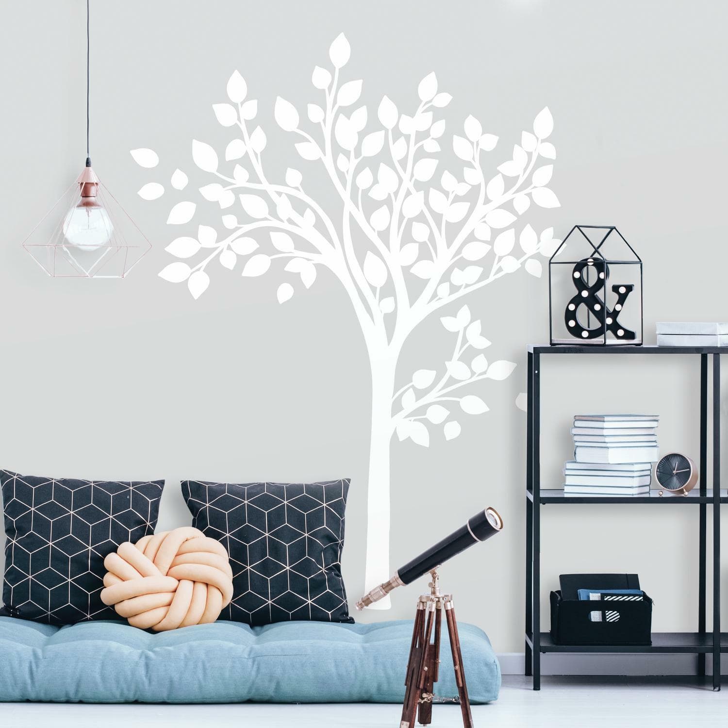 RoomMates Simple White Tree Peel & Stick Giant Wall Decals