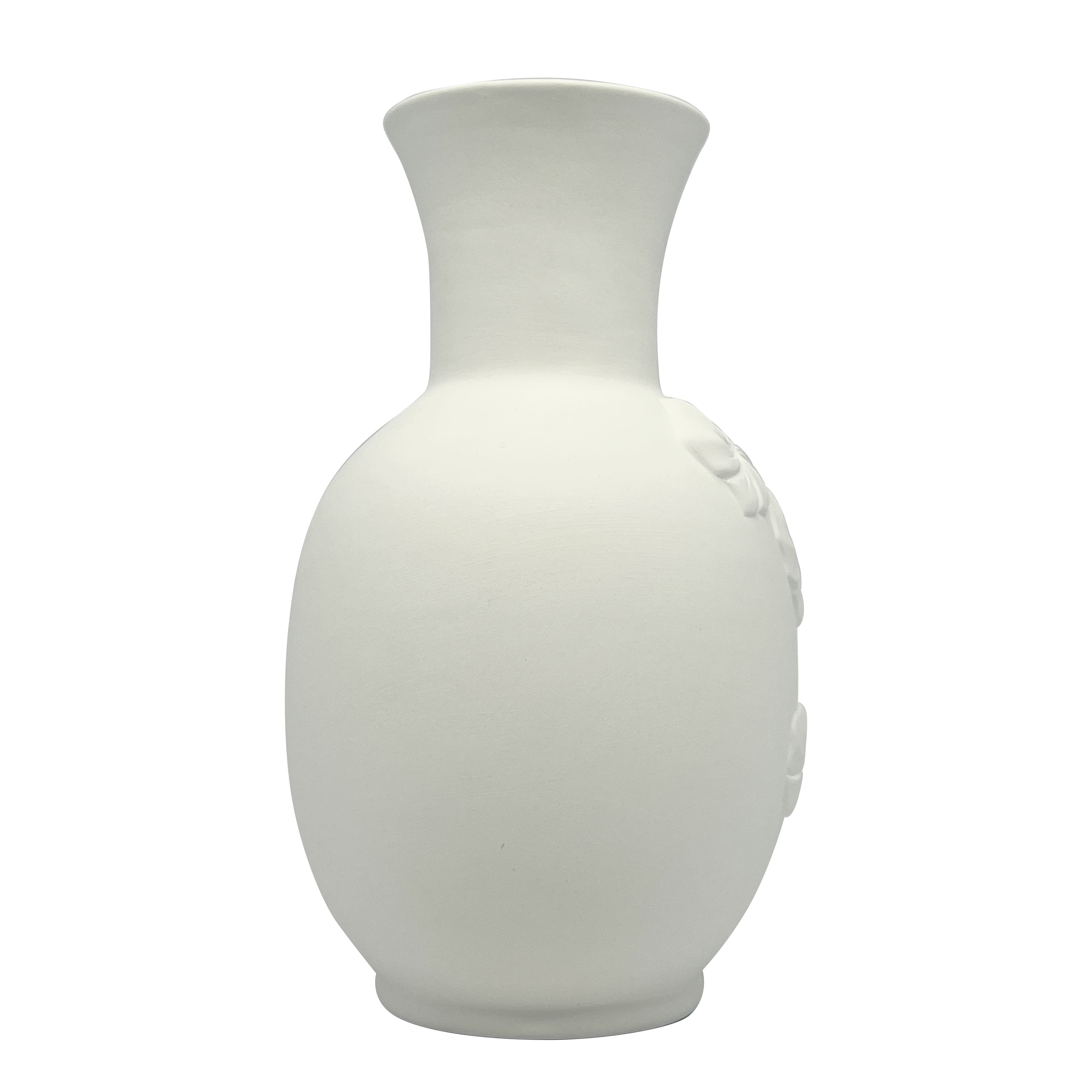 8" Embossed Floral DIY Ceramic Vase by Make Market