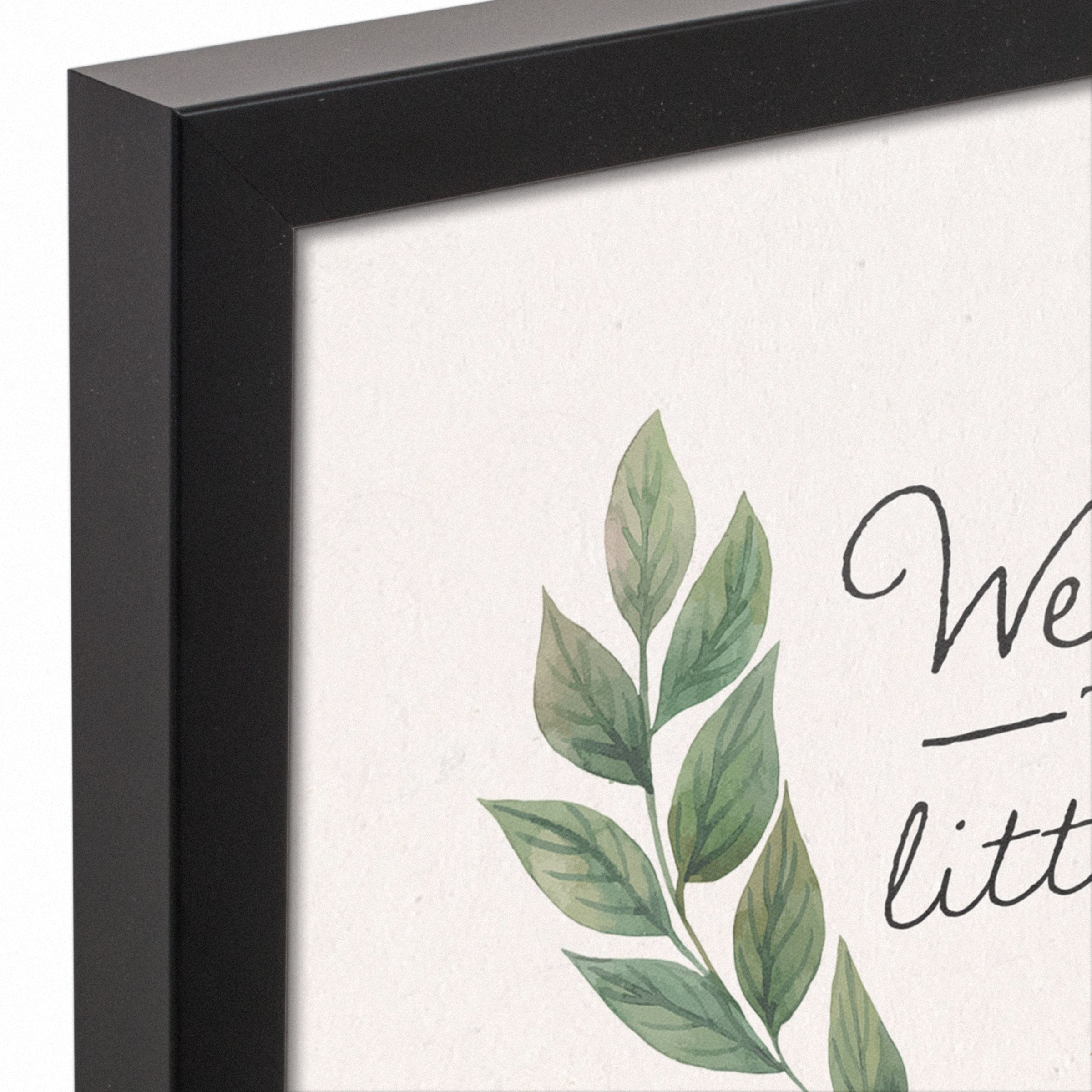 Welcome To Our Little Hive 11" x 14" Black Floating Framed Canvas