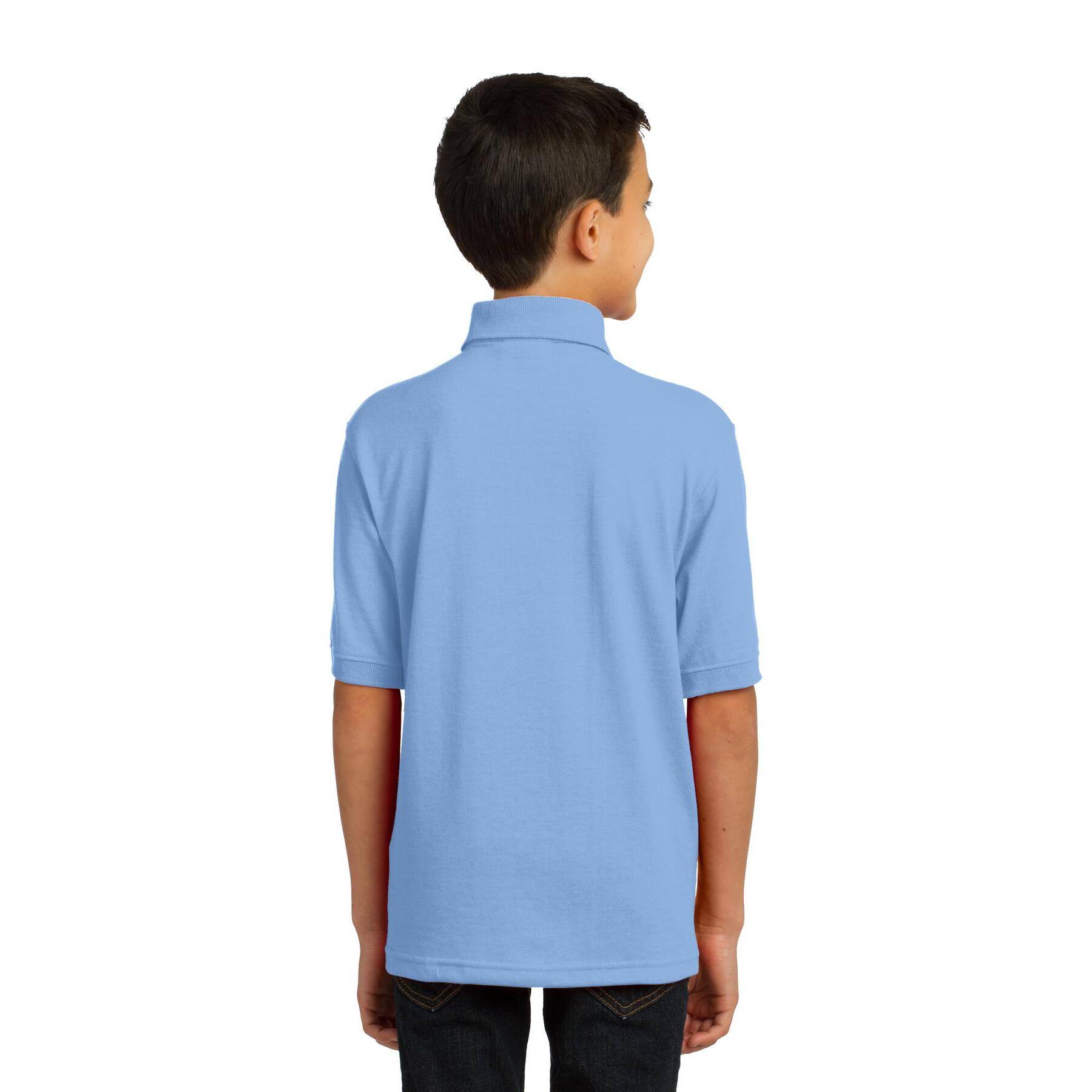 Port & Company® Youth Core Blend Jersey Knit Polo