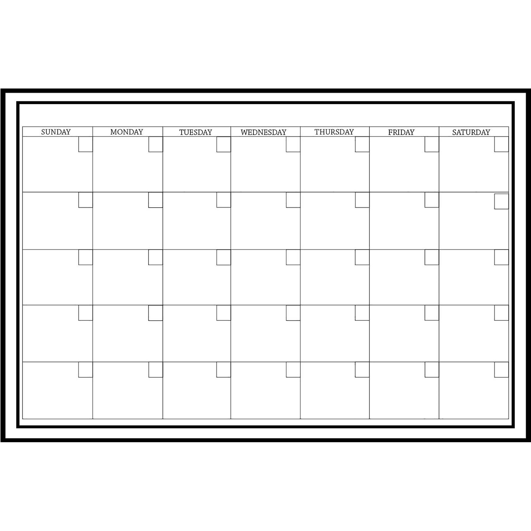 WallPops 36" Message & Calendar Dry Erase Wall Decal Bundle