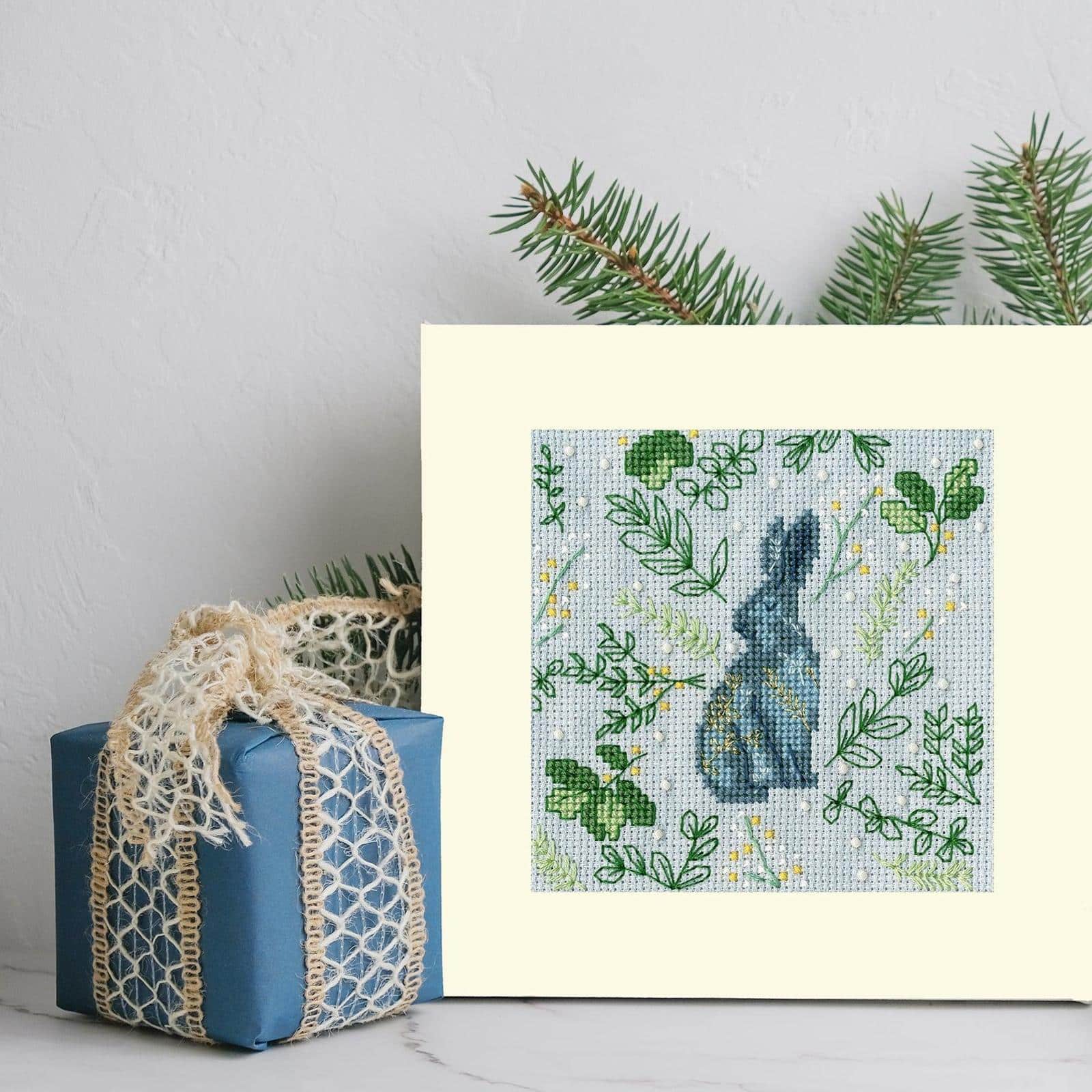 Bothy Threads Scandi Hare Card Counted Cross Stitch Kit