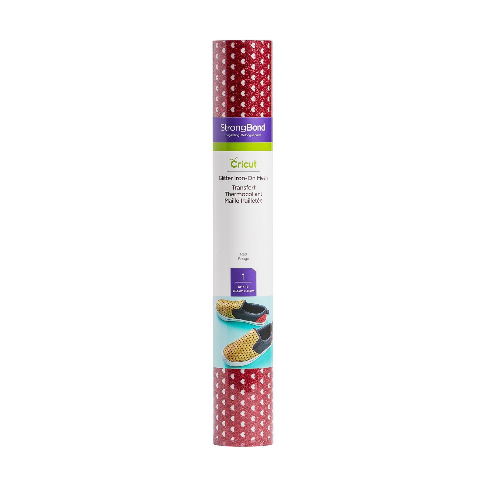 Cricut® Glitter Iron-On™ Mesh Hearts