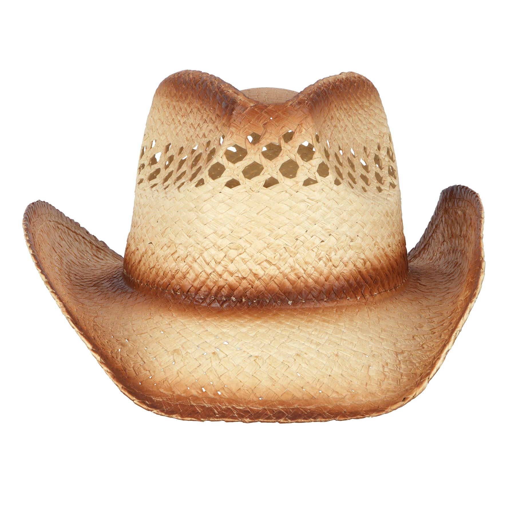 6 Pack: Faded Woven Straw Cowboy Hat by Make Market®