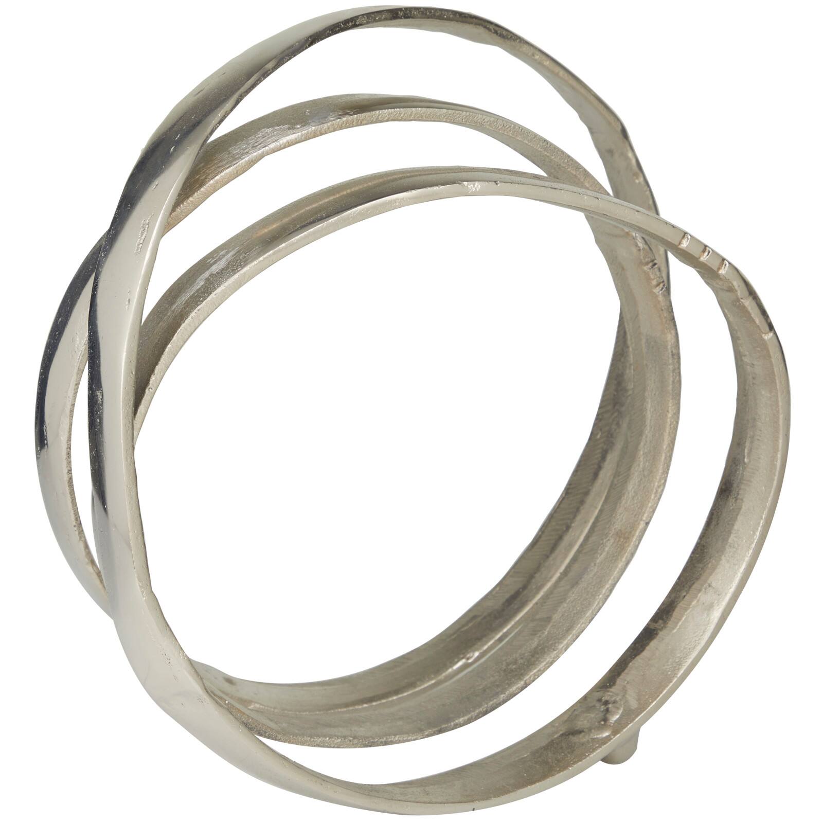 13" Aluminum Looped Abstract Sculpture